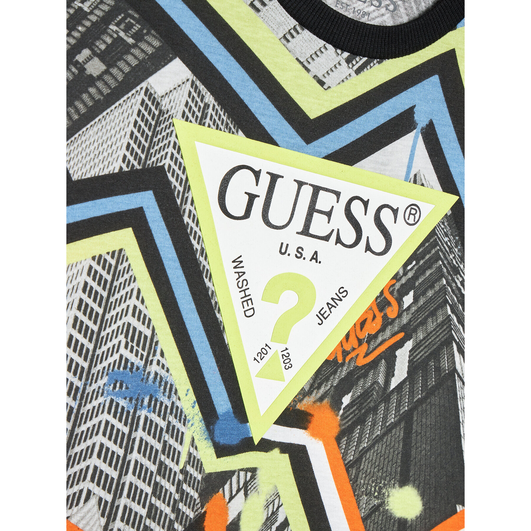 Guess Tričko L3RI03 K8HM3 Farebná Regular Fit - Pepit.sk