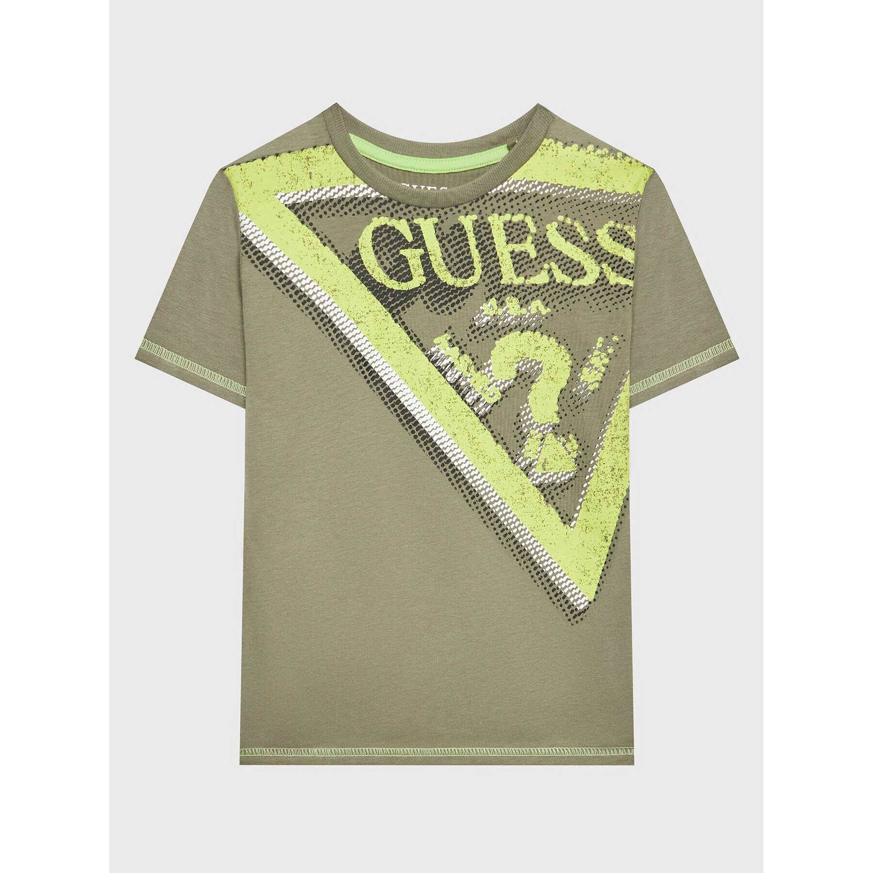 Guess Tričko L3RI18 K8HM0 Zelená Regular Fit - Pepit.sk