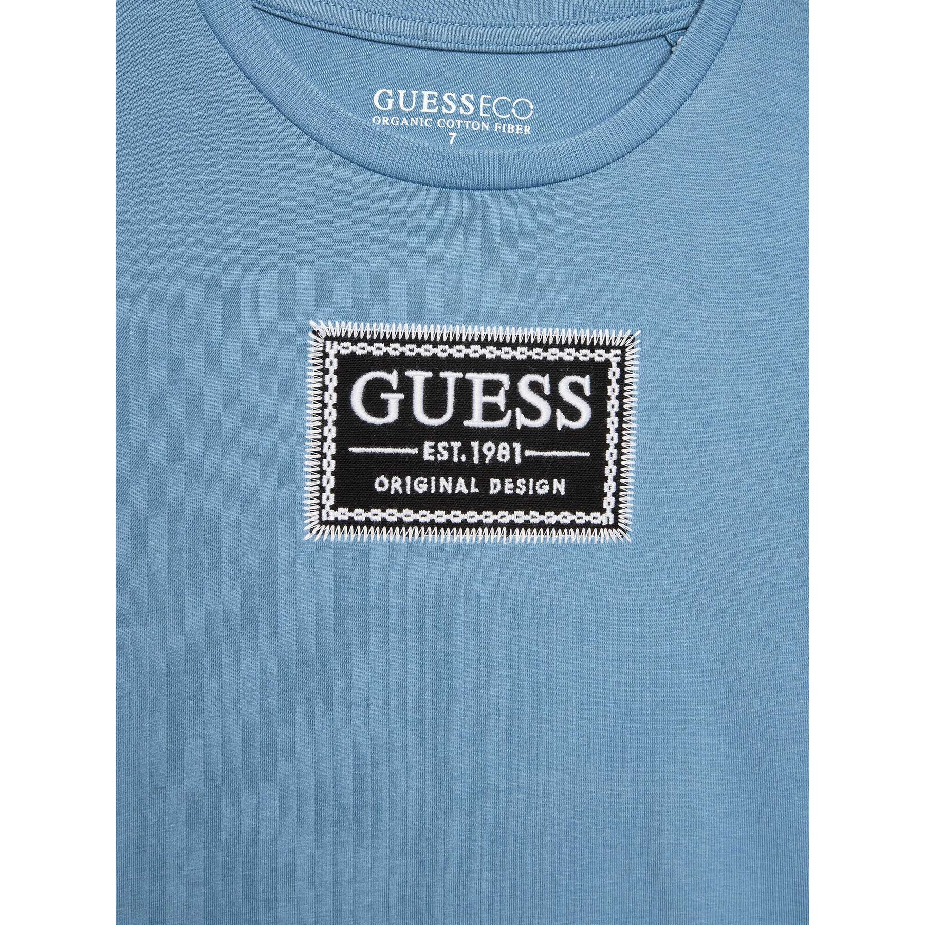 Guess Tričko L3RI20 K6YW1 Modrá Regular Fit - Pepit.sk