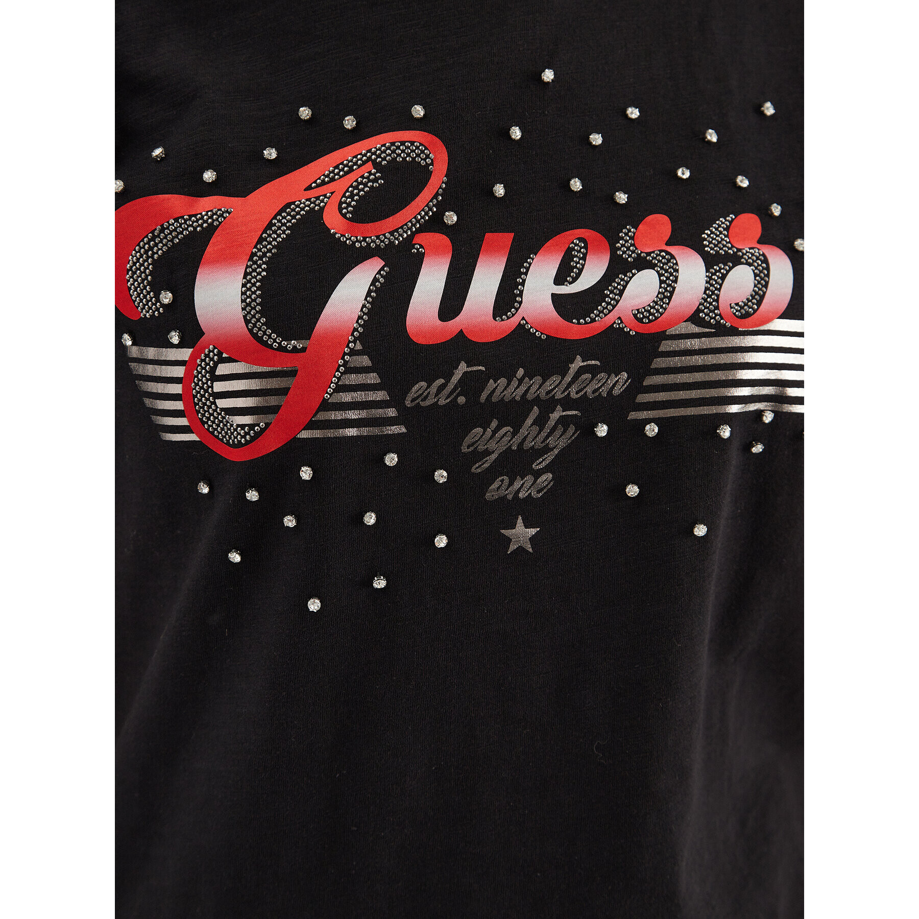 Guess Tričko Logo W3GI33 KB3P0 Čierna Boxy Fit - Pepit.sk