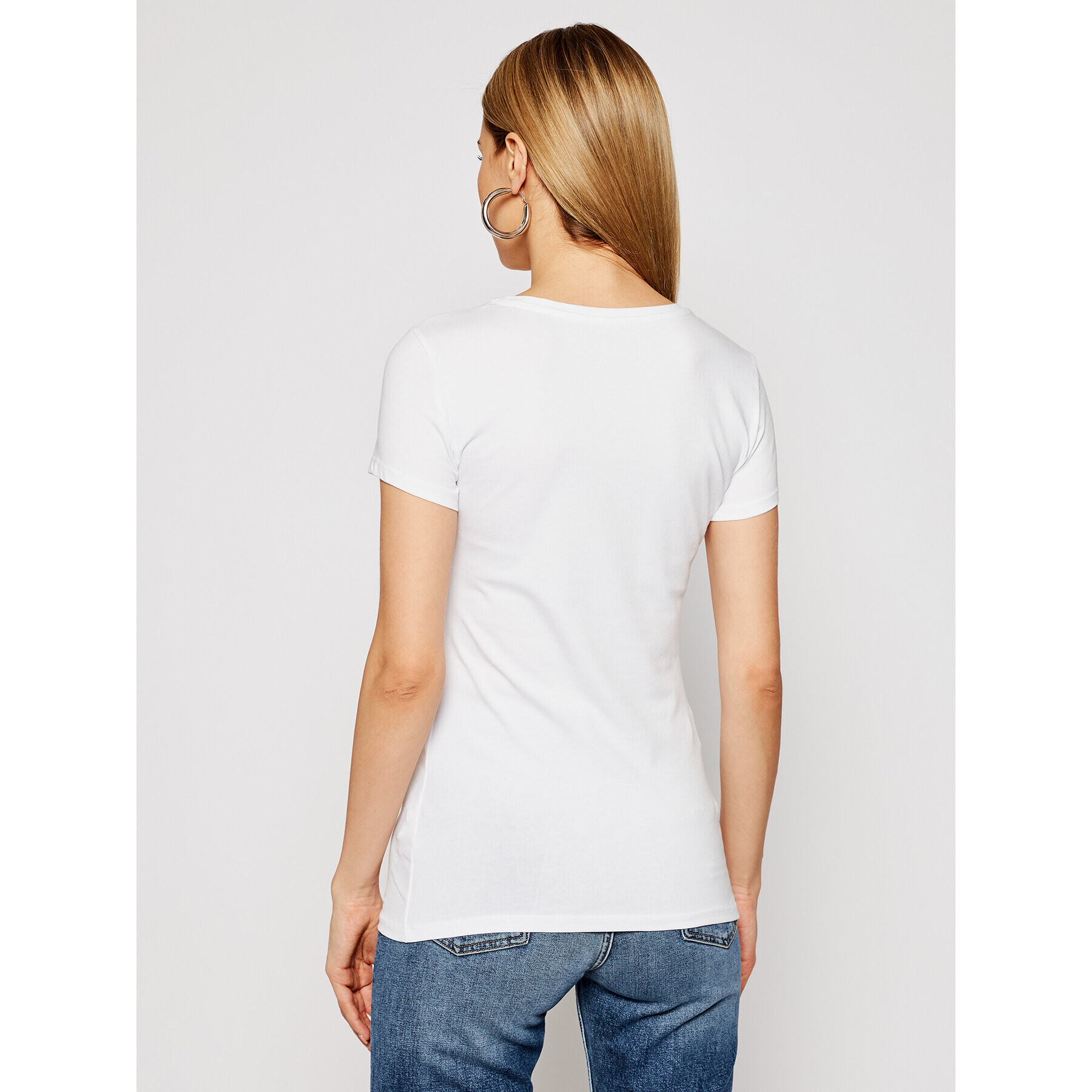 Guess Tričko Martina Tee W1GI36 J1300 Biela Slim Fit - Pepit.sk