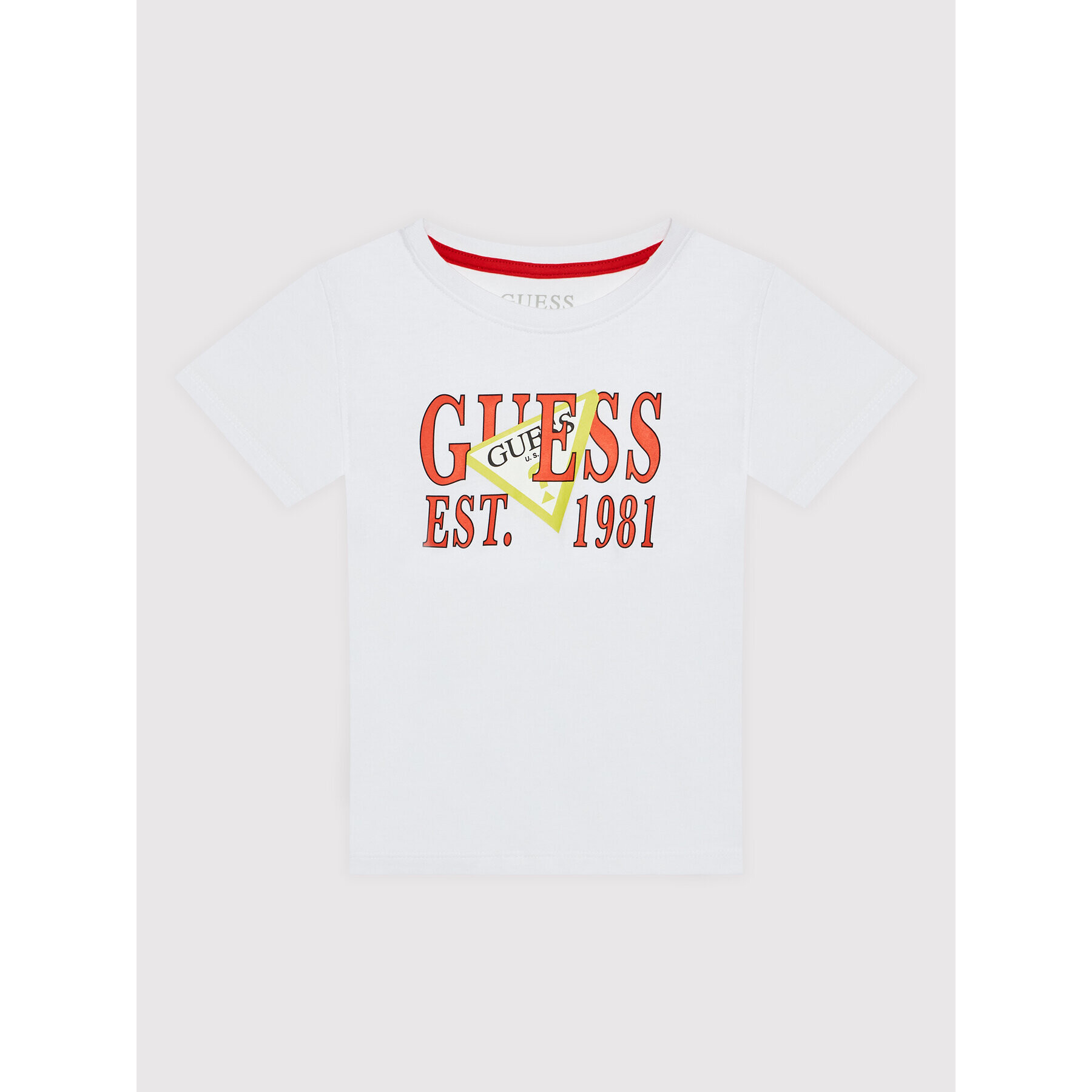 Guess Tričko N2RI00 K8HM0 Biela Regular Fit - Pepit.sk