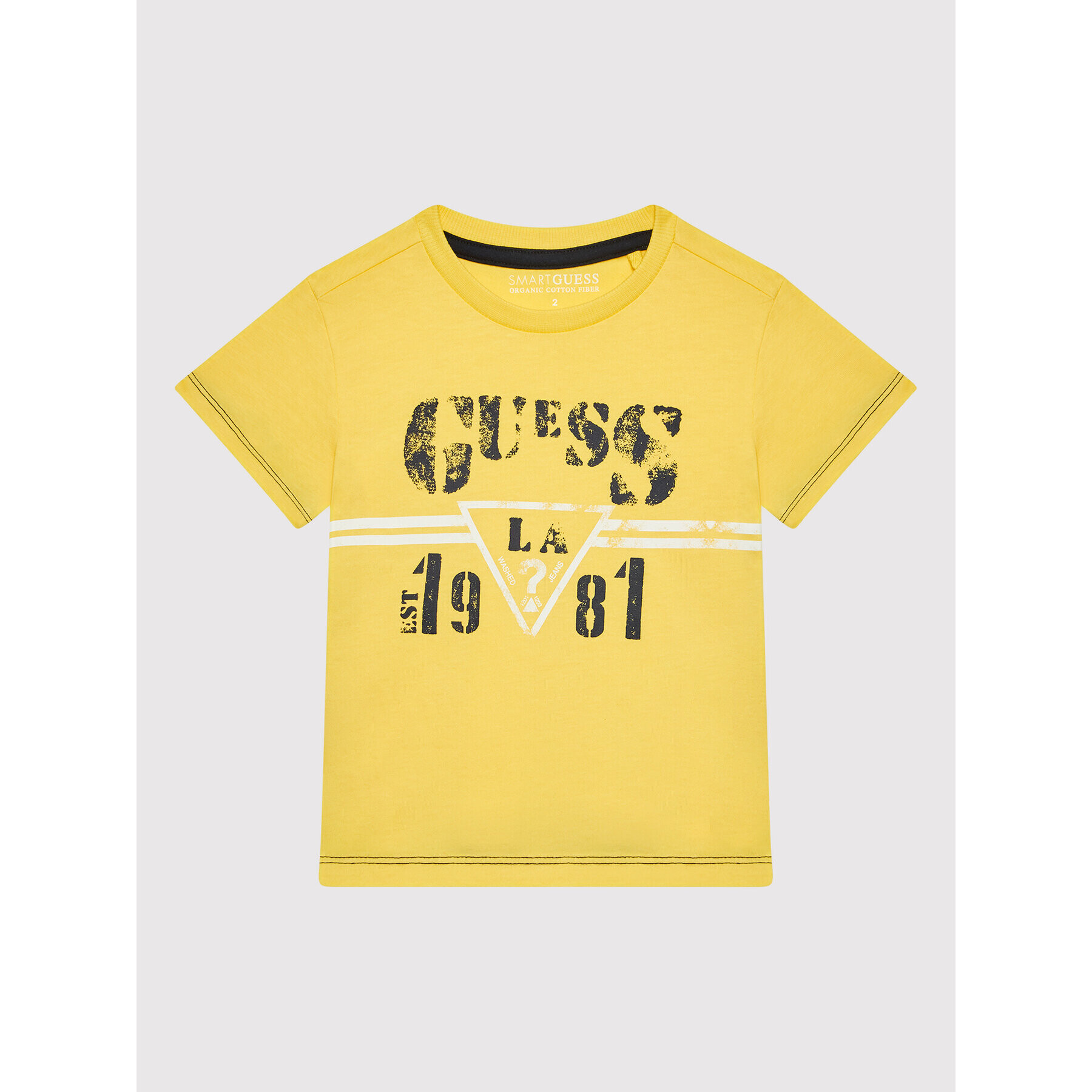 Guess Tričko N2RI15 K8HM0 Žltá Regular Fit - Pepit.sk