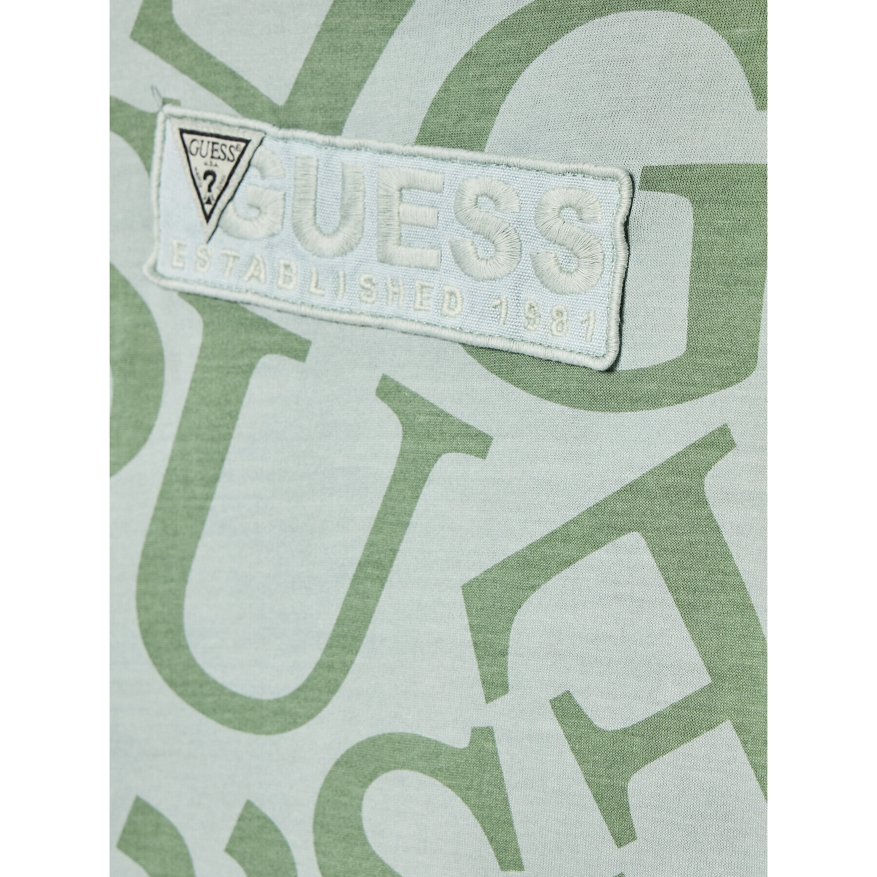 Guess Tričko N2YI32 K8HM0 Zelená Regular Fit - Pepit.sk