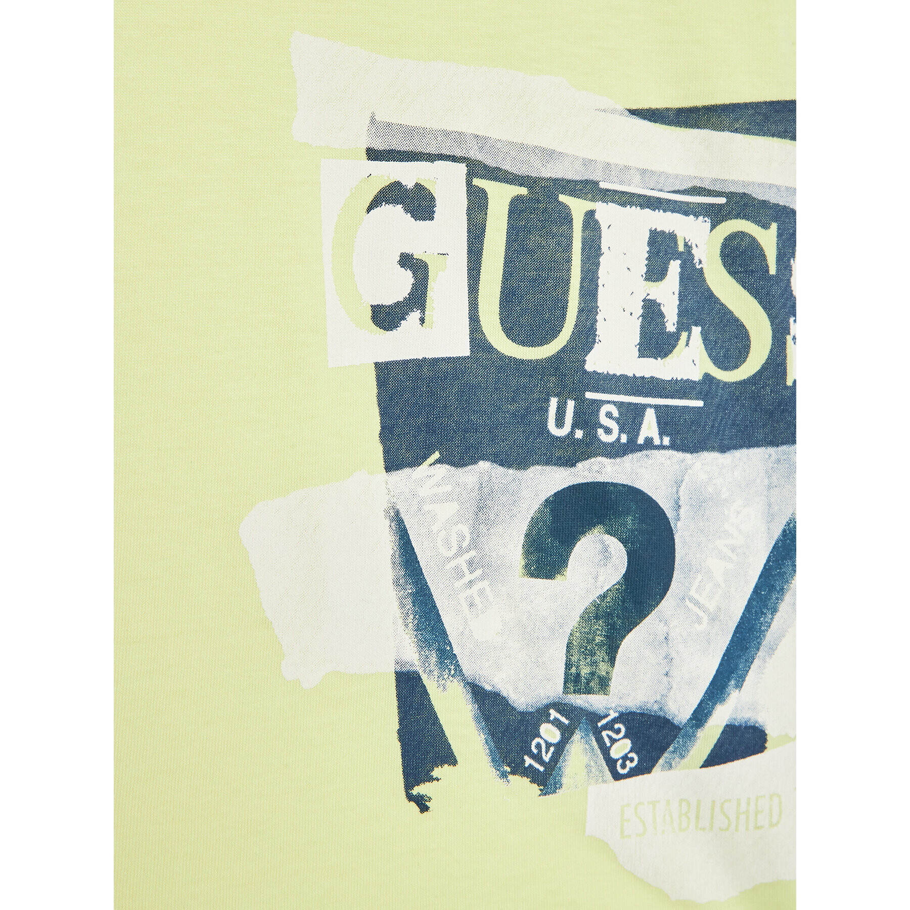 Guess Tričko N3GI01 K8HM0 Žltá Regular Fit - Pepit.sk