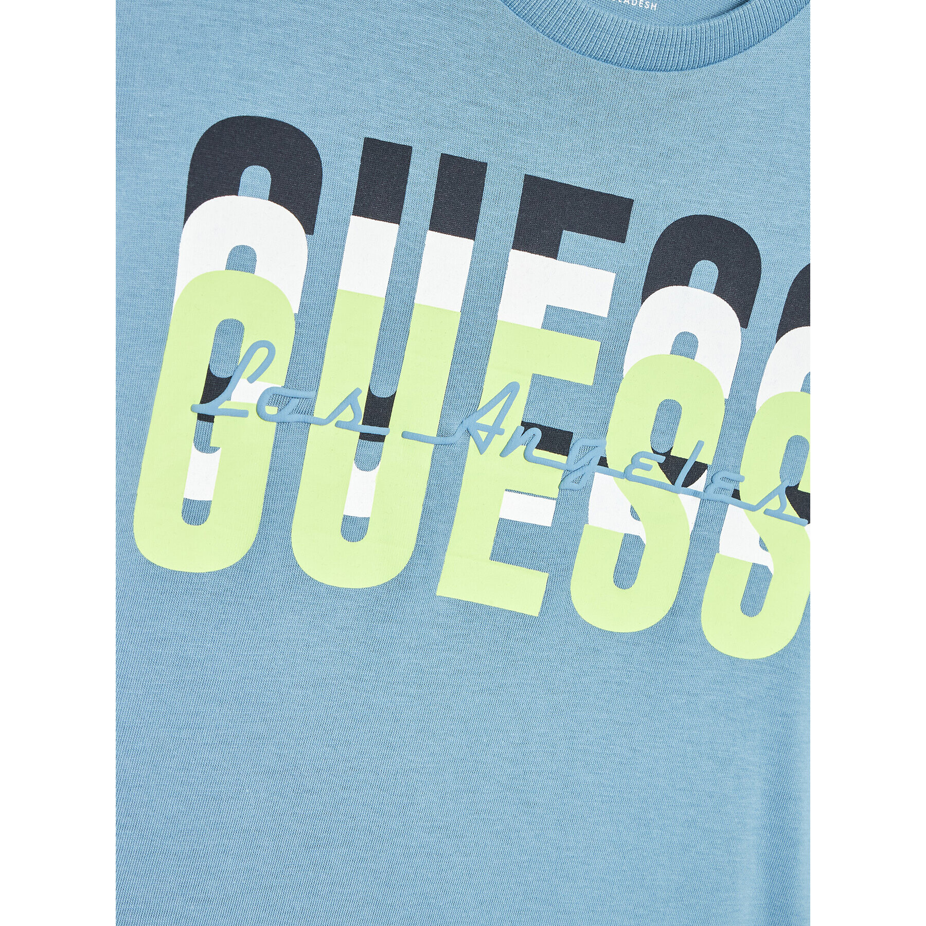 Guess Tričko N3RI01 K8HM0 Modrá Regular Fit - Pepit.sk