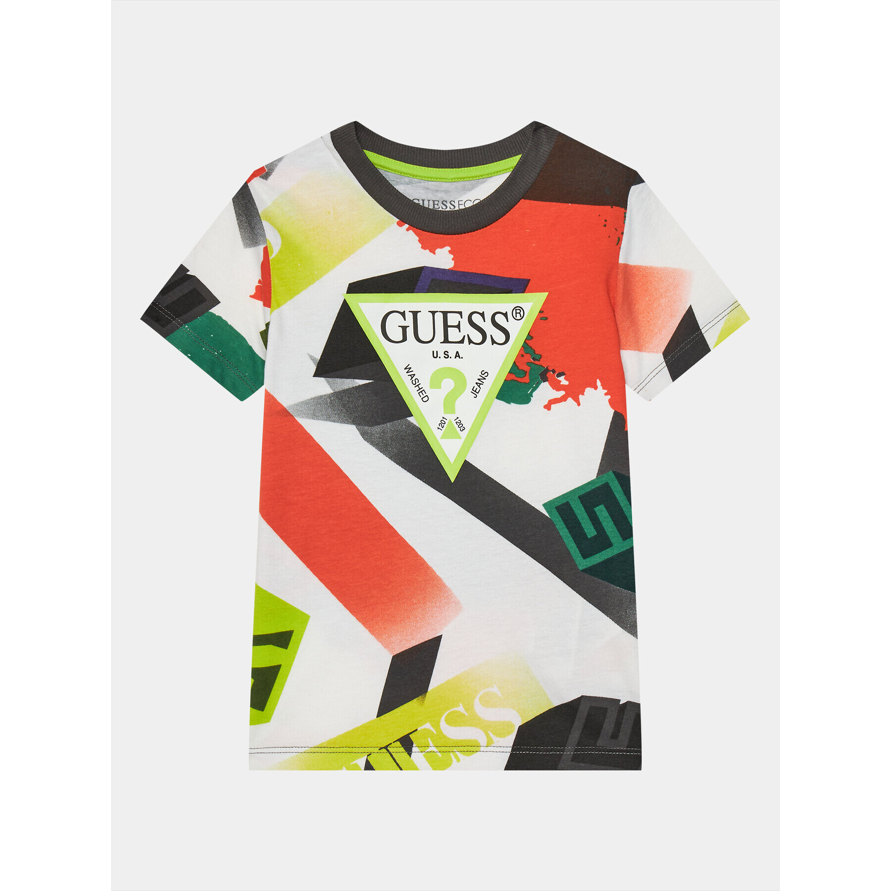 Guess Tričko N4RI03 K8HM3 Farebná Regular Fit - Pepit.sk