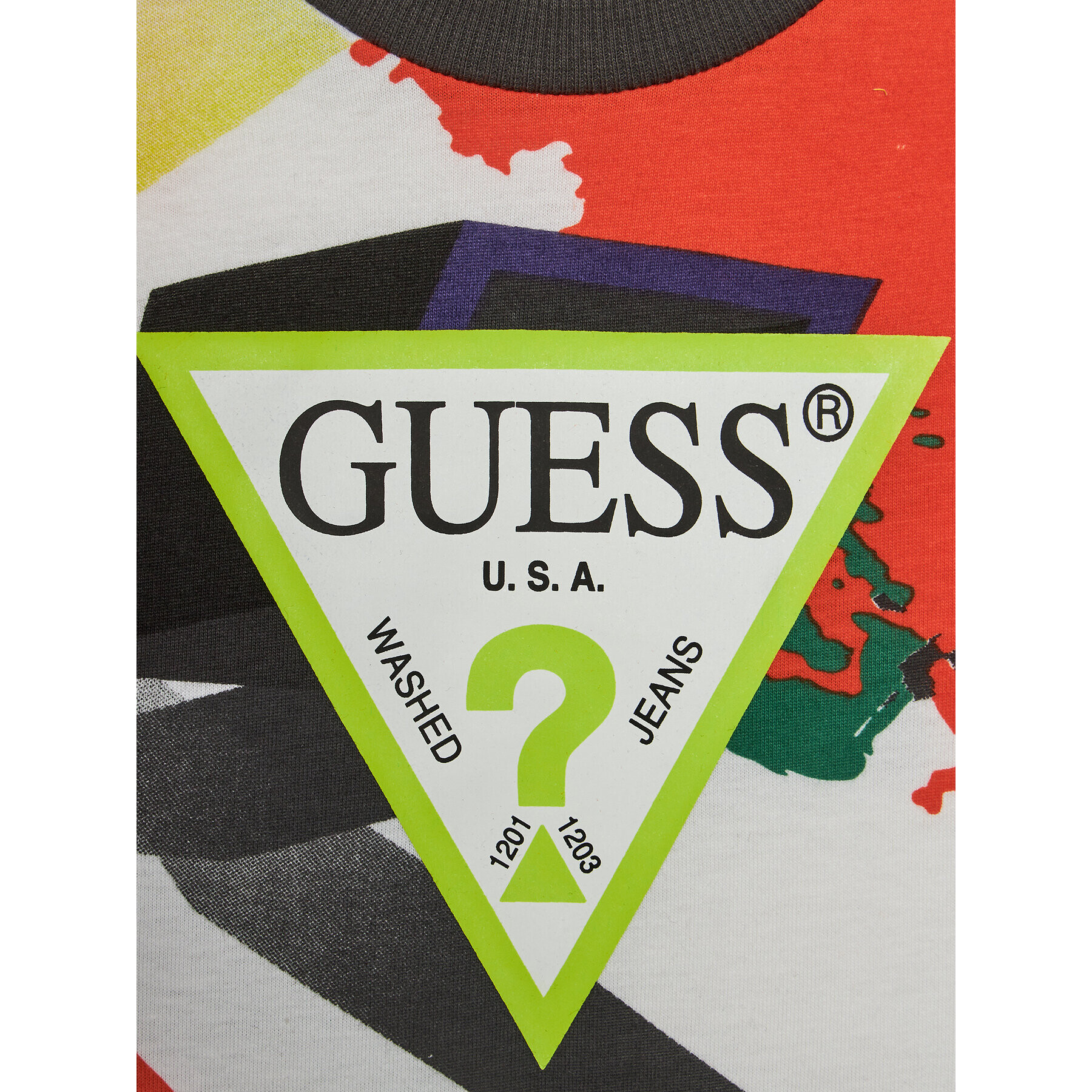 Guess Tričko N4RI03 K8HM3 Farebná Regular Fit - Pepit.sk