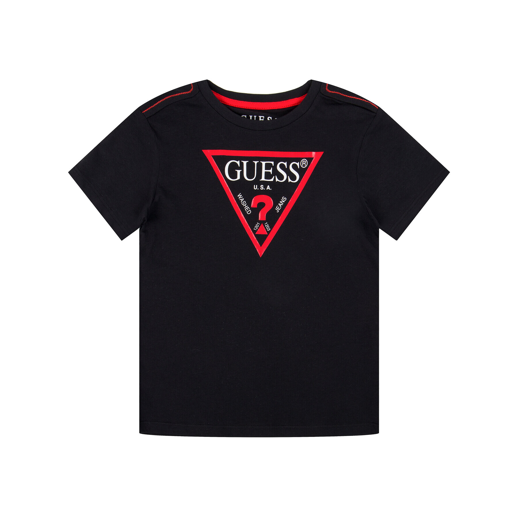 Guess Tričko N73I55 K5M20 Čierna Regular Fit - Pepit.sk