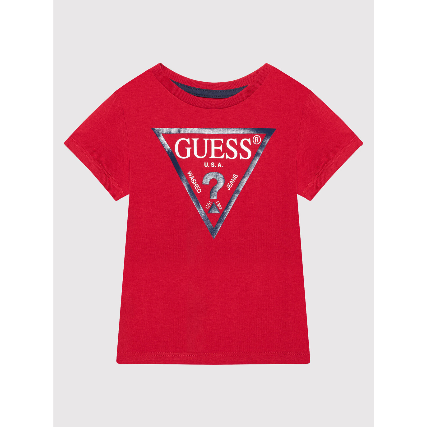 Guess Tričko N73I55 K8HM0 Červená Regular Fit - Pepit.sk