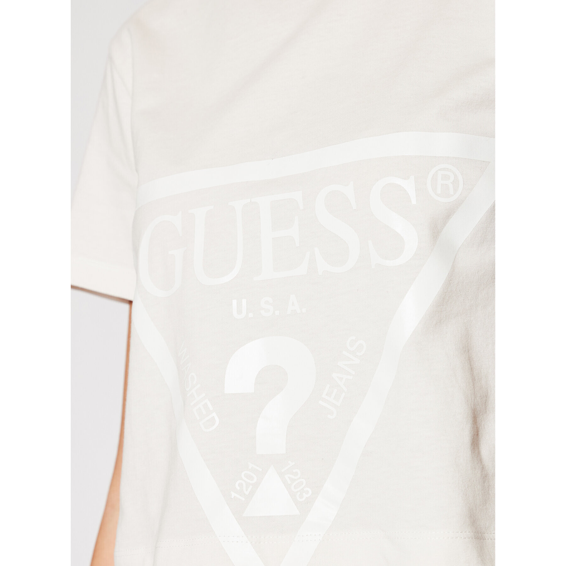 Guess Tričko O1GA21 K8HM0 Béžová Regular Fit - Pepit.sk