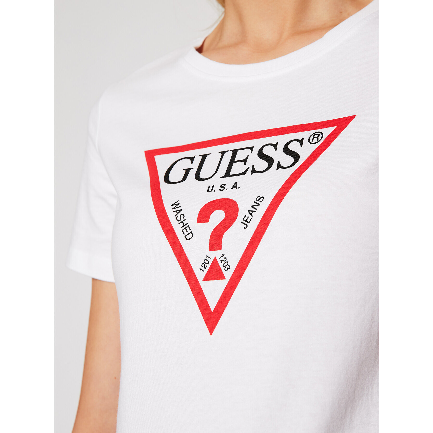 Guess Tričko Original Tee W1RI00 I3Z11 Biela Regular Fit - Pepit.sk