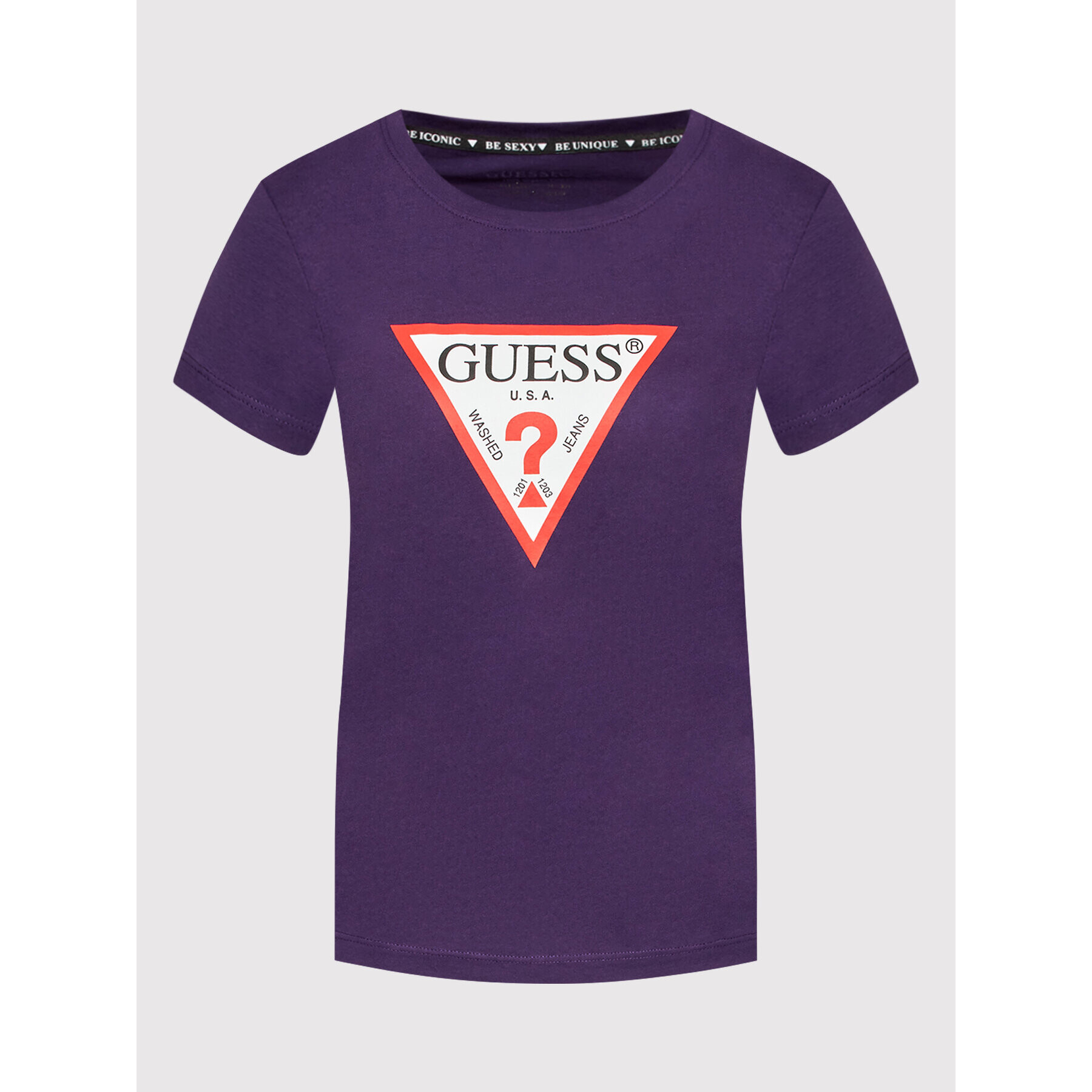 Guess Tričko Original W1YI1B I3Z11 Fialová Regular Fit - Pepit.sk