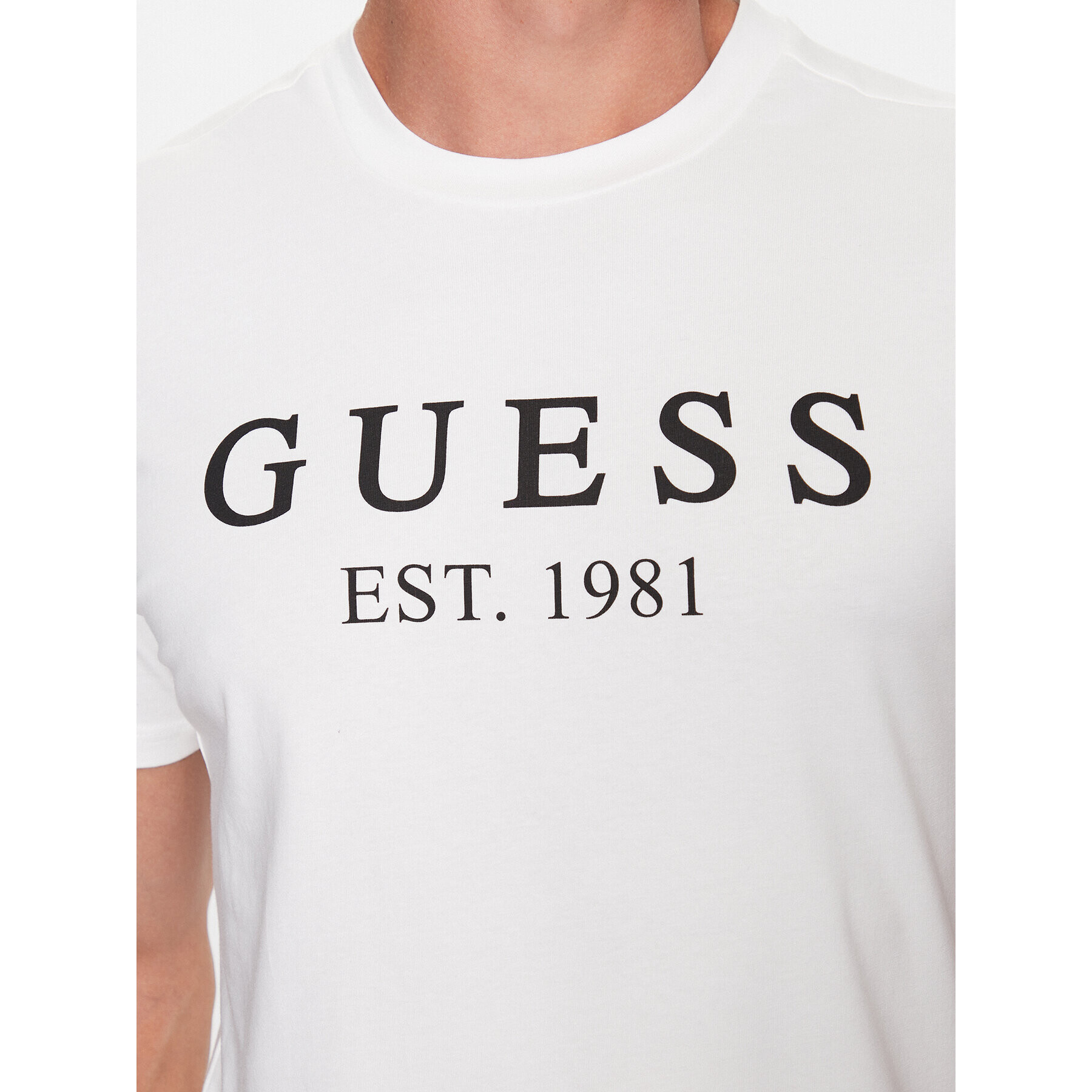 Guess Tričko U3YI00 K6YW0 Biela Regular Fit - Pepit.sk