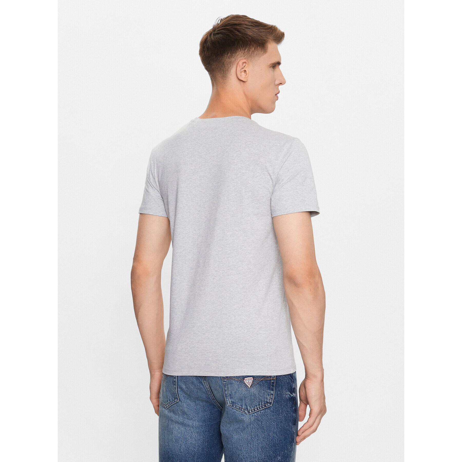 Guess Tričko U97M00 K6YW1 Sivá Slim Fit - Pepit.sk