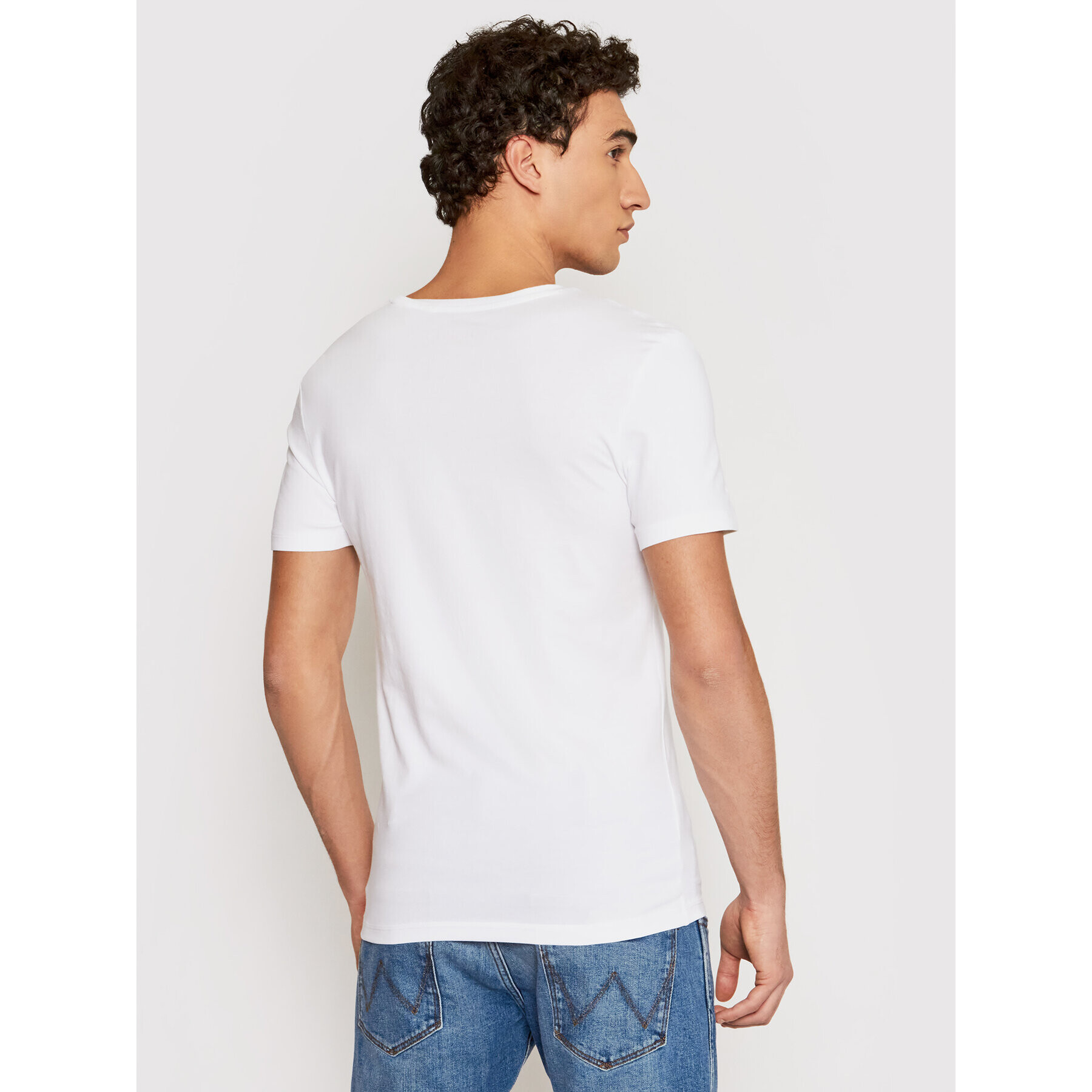 Guess Tričko U97M01 JR003 Biela Slim Fit - Pepit.sk