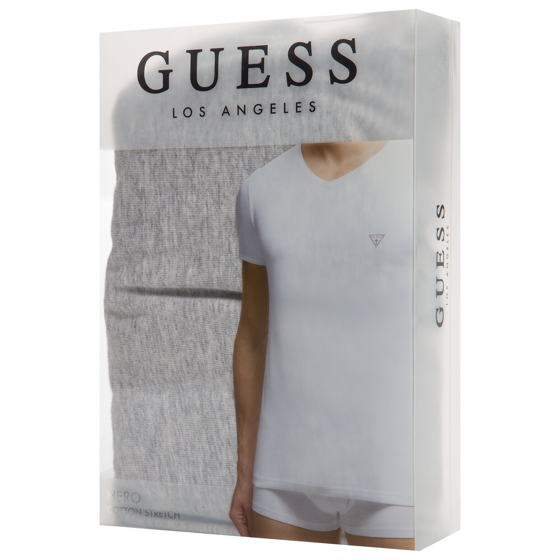 Guess Tričko U97M01 JR003 Sivá Slim Fit - Pepit.sk