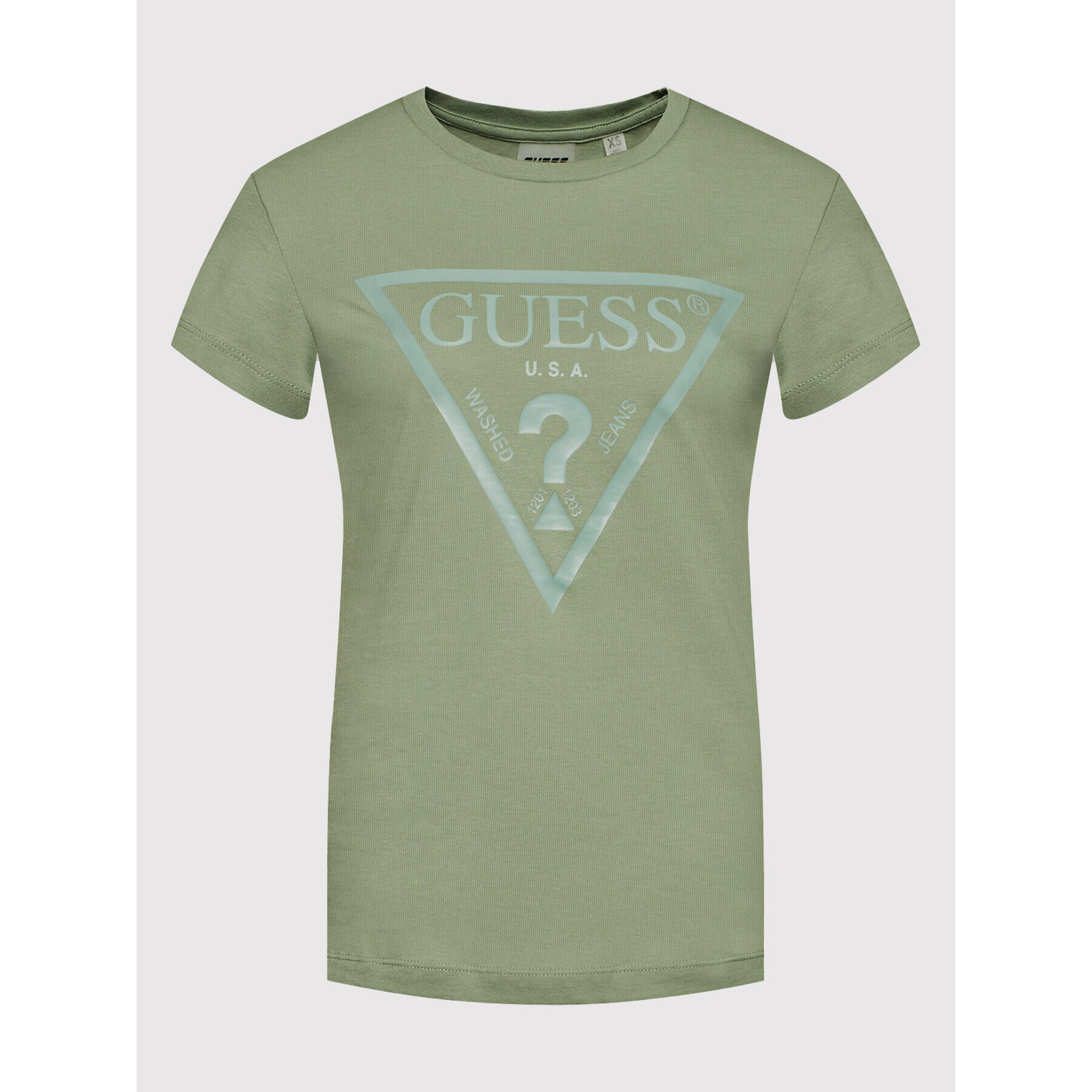 Guess Tričko V2RI13 K8HM0 Zelená Regular Fit - Pepit.sk