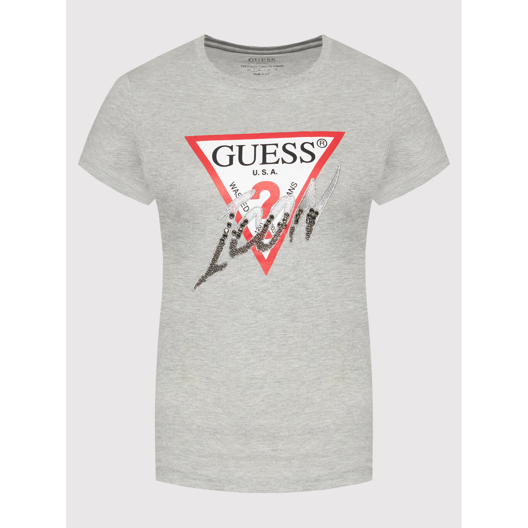 Guess Tričko W2GI02 I3Z11 Sivá Regular Fit - Pepit.sk