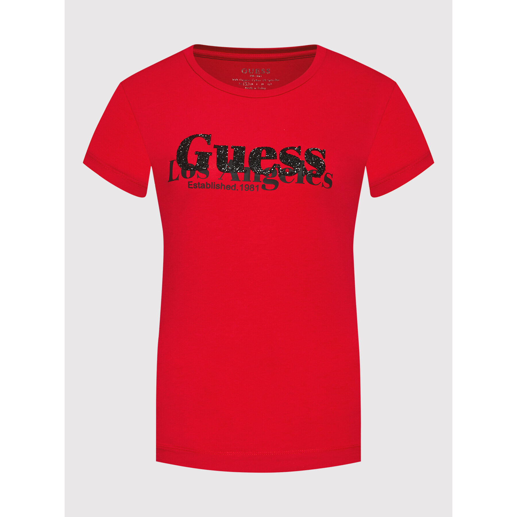 Guess Tričko W2RI00 J1311 Červená Slim Fit - Pepit.sk