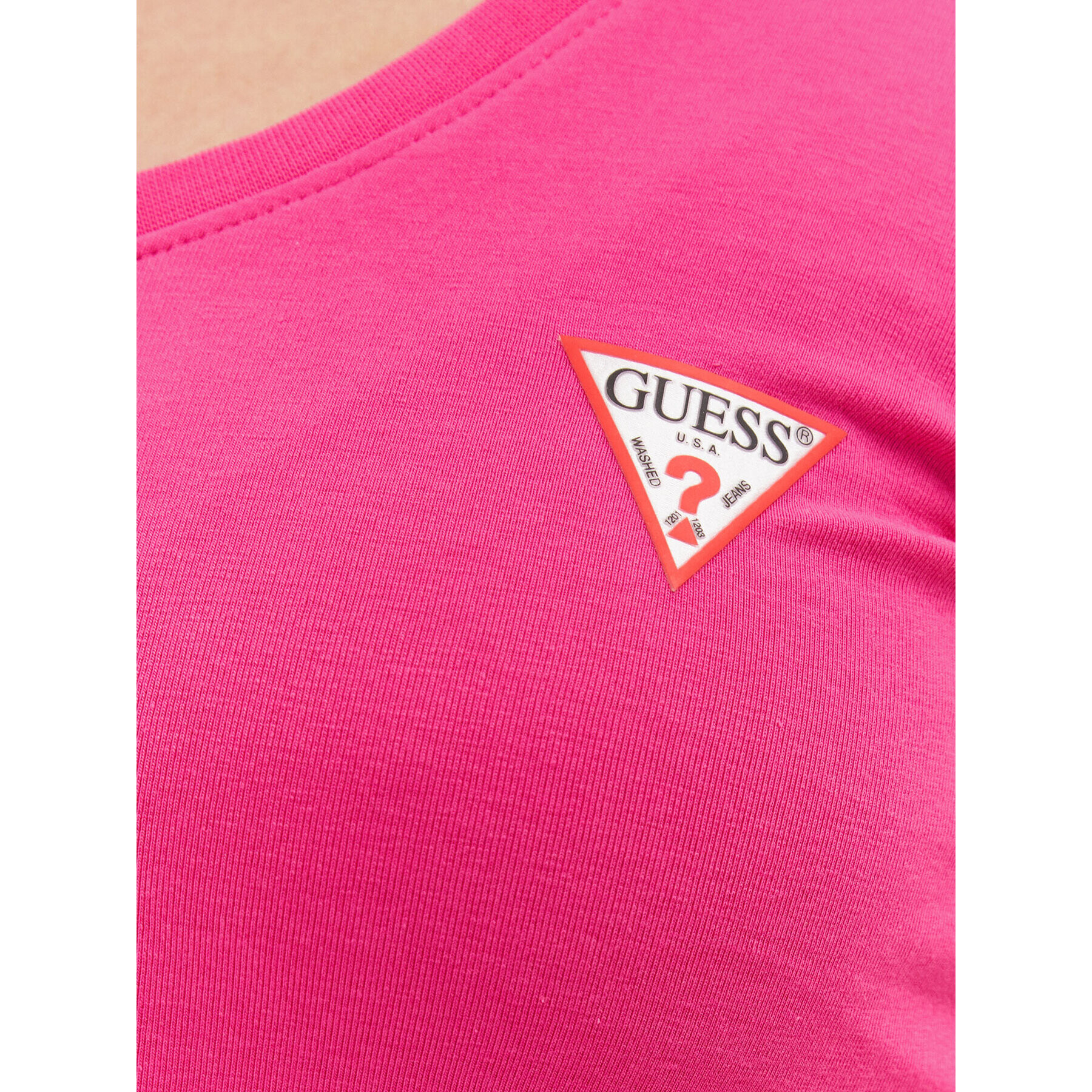 Guess Tričko W2YI45 J1314 Ružová Slim Fit - Pepit.sk