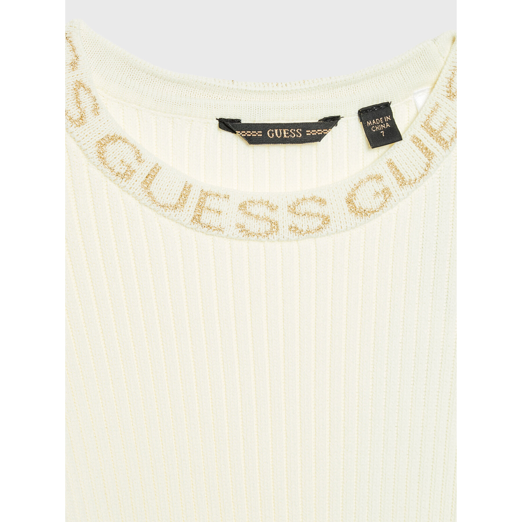 Guess Úpletové šaty J2BK02 Z3210 Biela Slim Fit - Pepit.sk