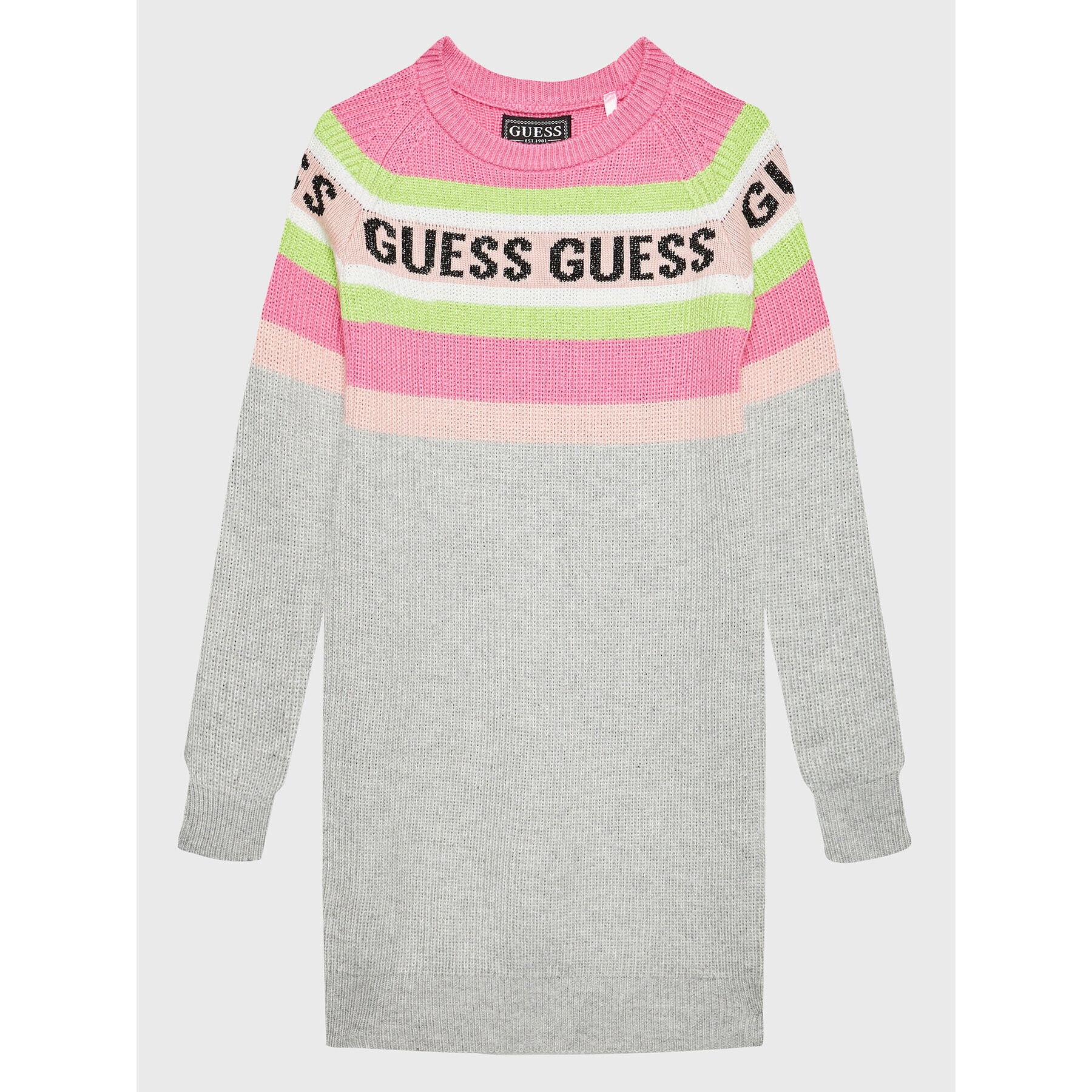 Guess Úpletové šaty K2BK03 Z2V80 Sivá Regular Fit - Pepit.sk