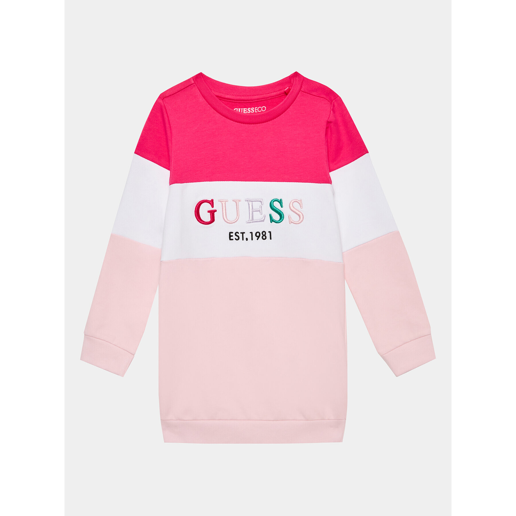 Guess Úpletové šaty K3YK06 KA6V3 Ružová Relaxed Fit - Pepit.sk