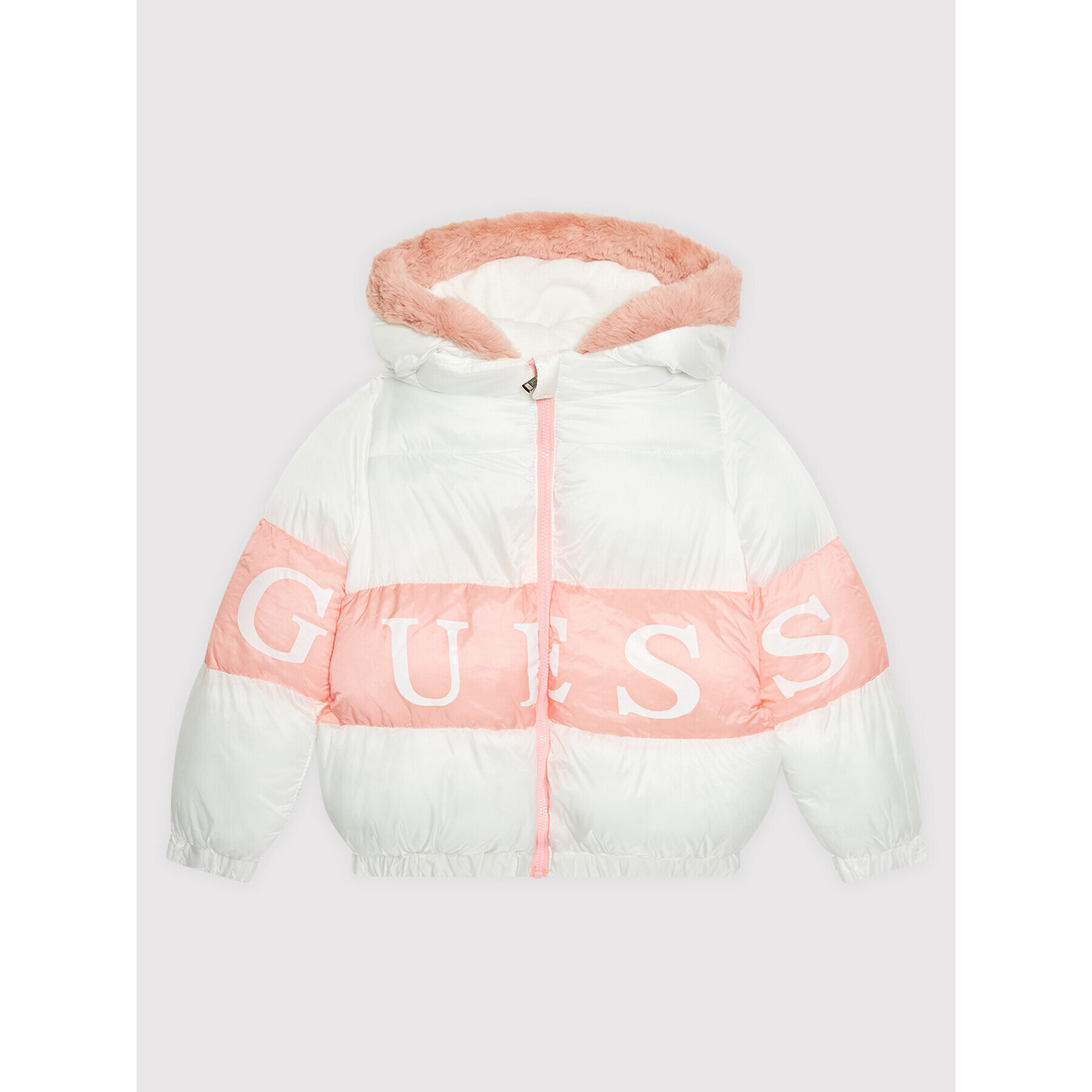 Guess Vatovaná bunda H1BT00 WE8Z0 Biela Regular Fit - Pepit.sk