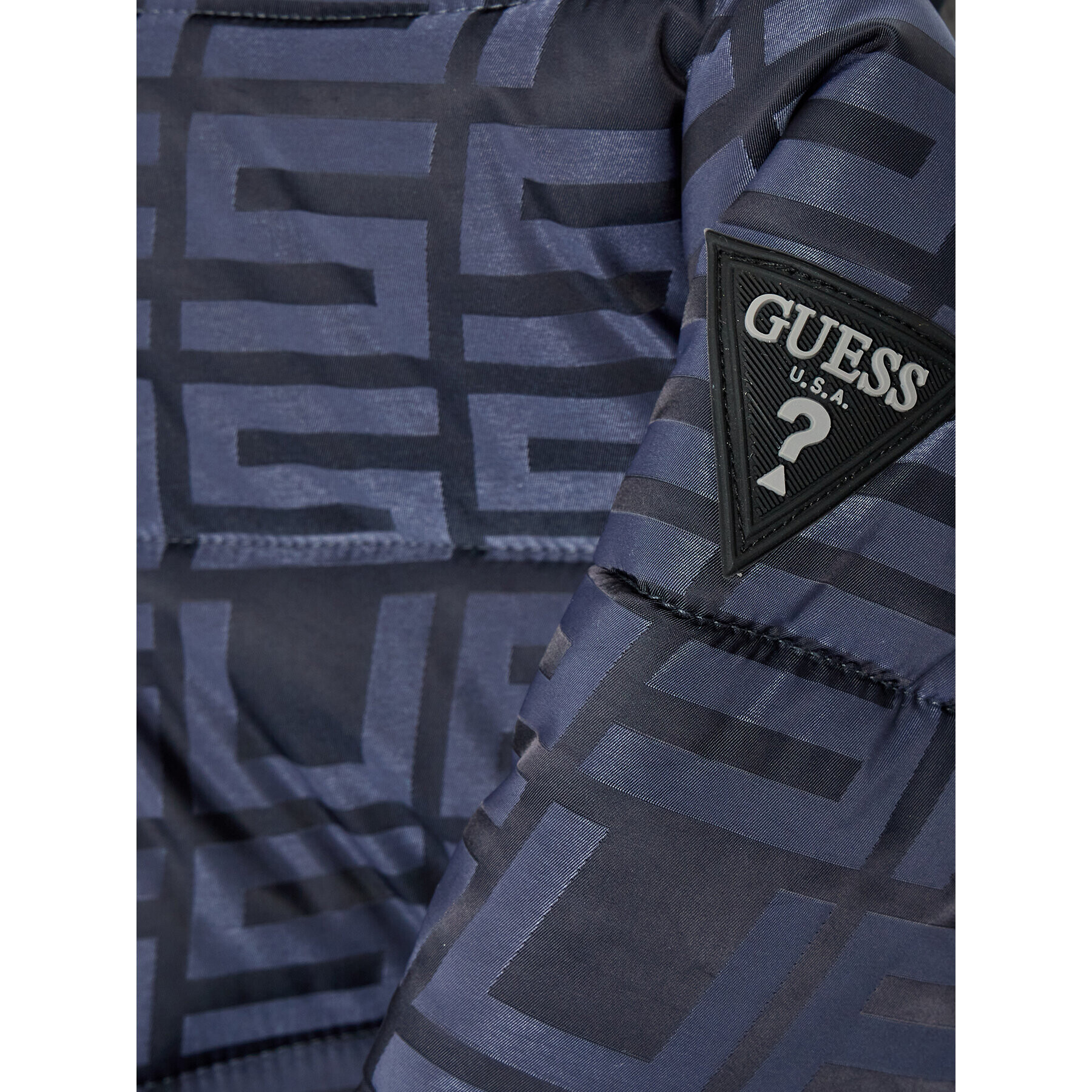 Guess Vatovaná bunda H2BT07 WEZK0 Tmavomodrá Regular Fit - Pepit.sk