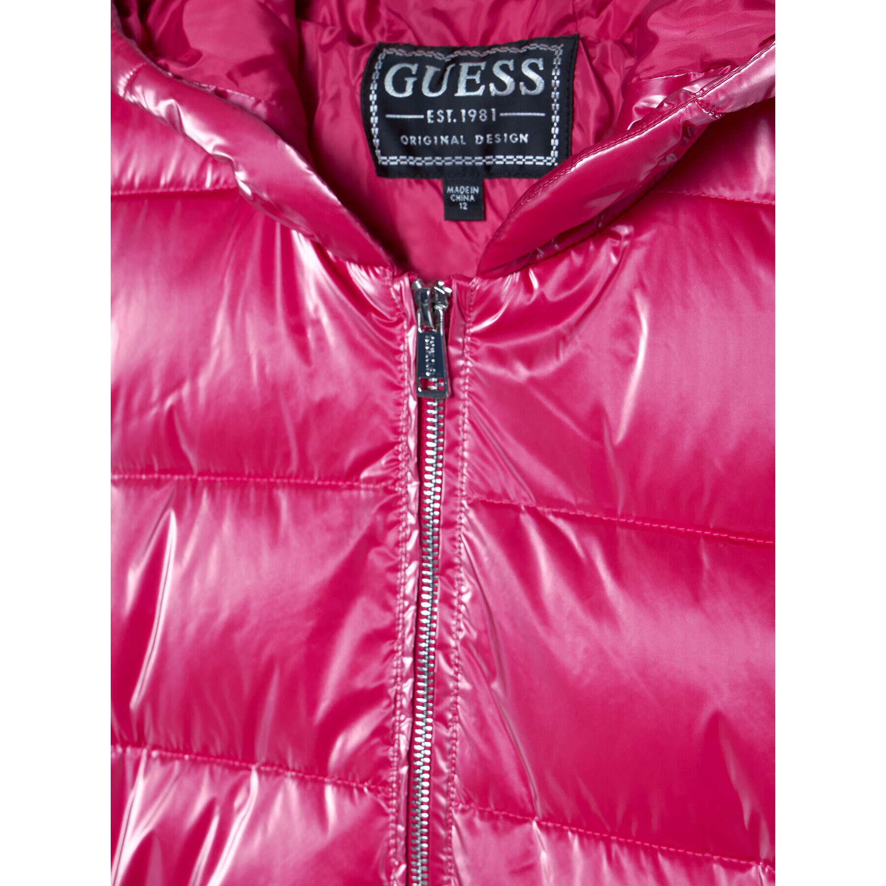 Guess Vatovaná bunda J0BL11 WDCN0 Ružová Regular Fit - Pepit.sk