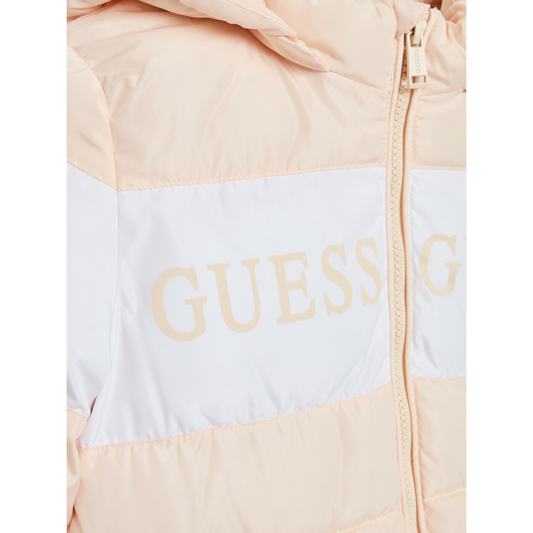 Guess Vatovaná bunda J2BL00 WB240 Oranžová Regular Fit - Pepit.sk