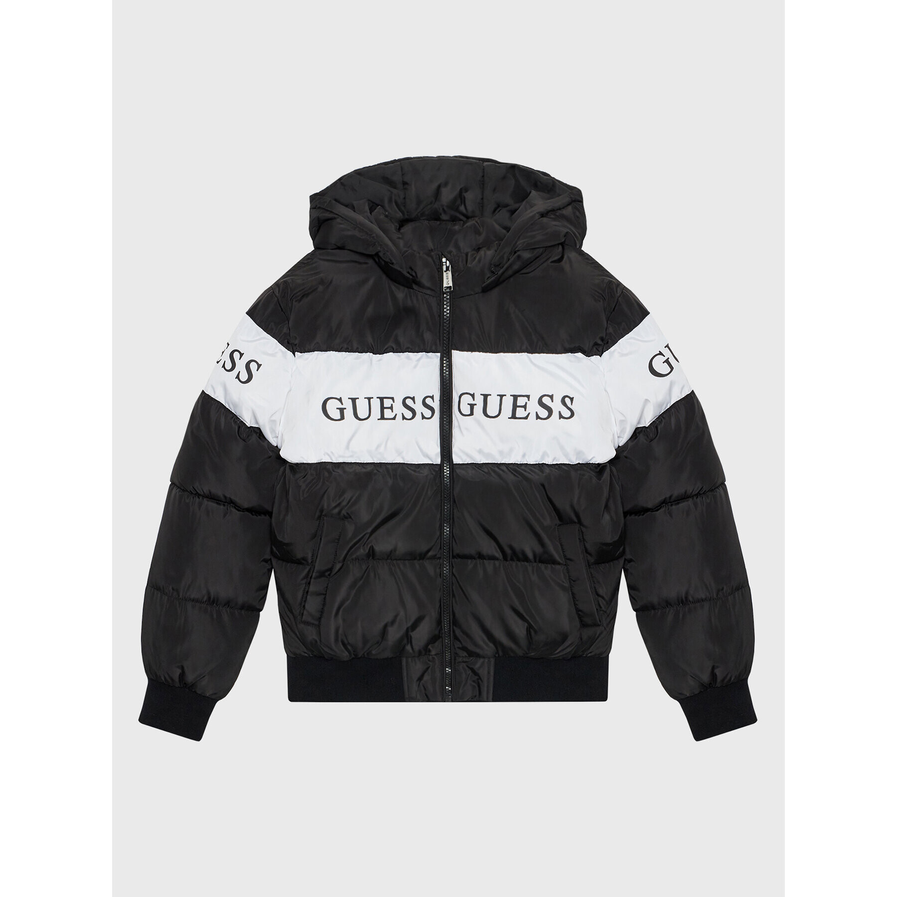 Guess Vatovaná bunda J2BL01 WB240 Čierna Regular Fit - Pepit.sk