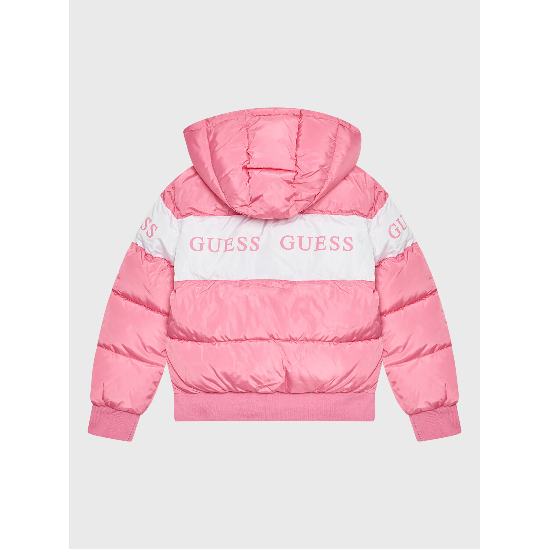 Guess Vatovaná bunda J2BL01 WB240 Ružová Regular Fit - Pepit.sk