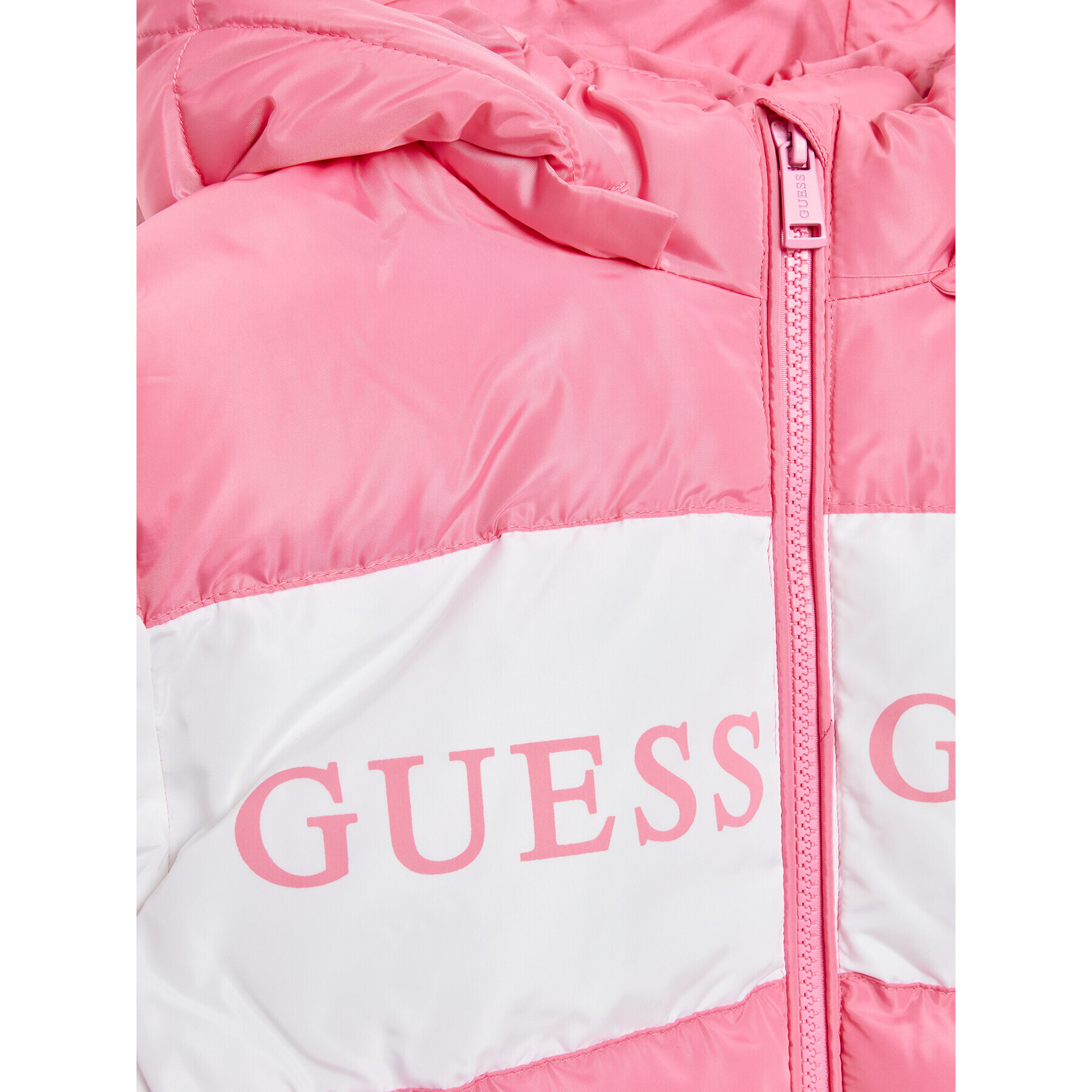 Guess Vatovaná bunda J2BL01 WB240 Ružová Regular Fit - Pepit.sk