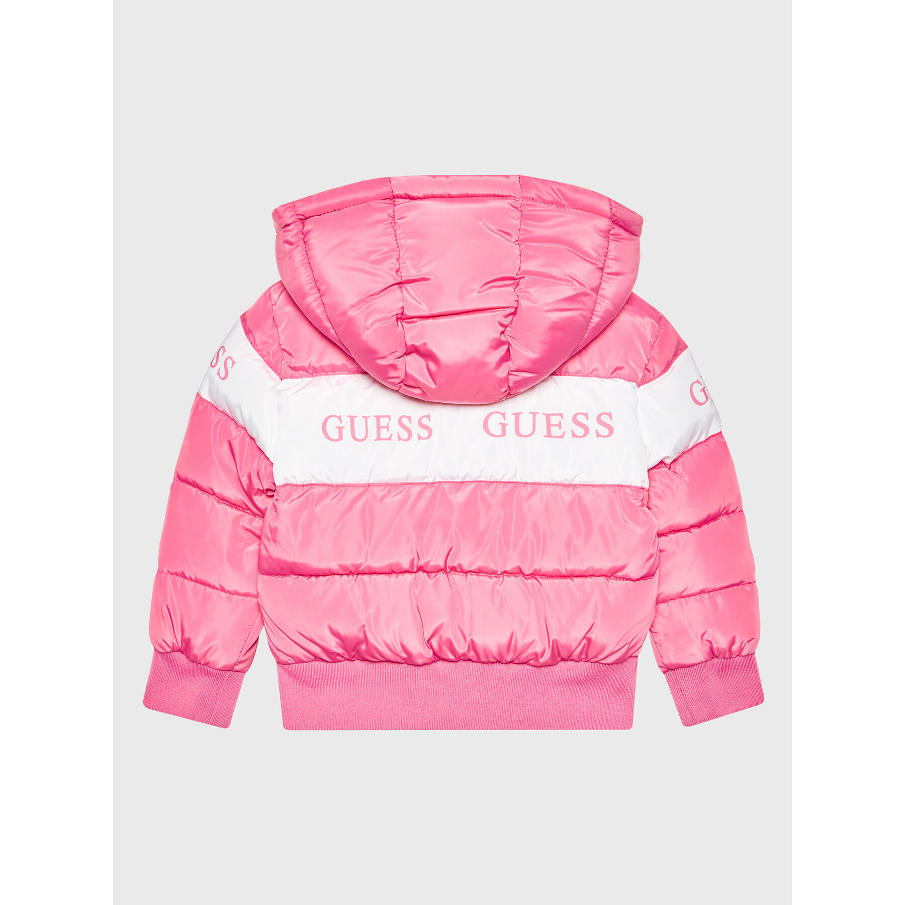 Guess Vatovaná bunda K2BL00 WB240 Ružová Regular Fit - Pepit.sk