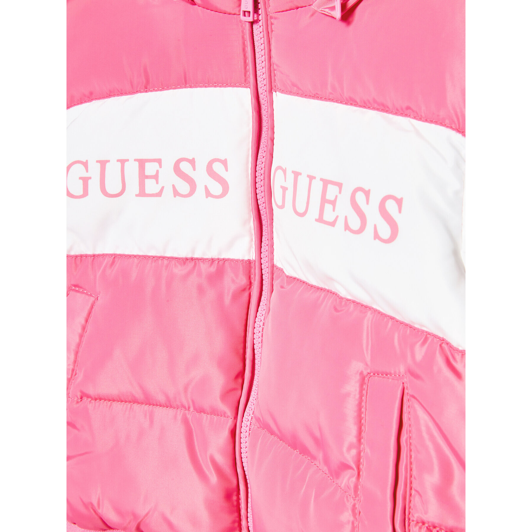 Guess Vatovaná bunda K2BL00 WB240 Ružová Regular Fit - Pepit.sk