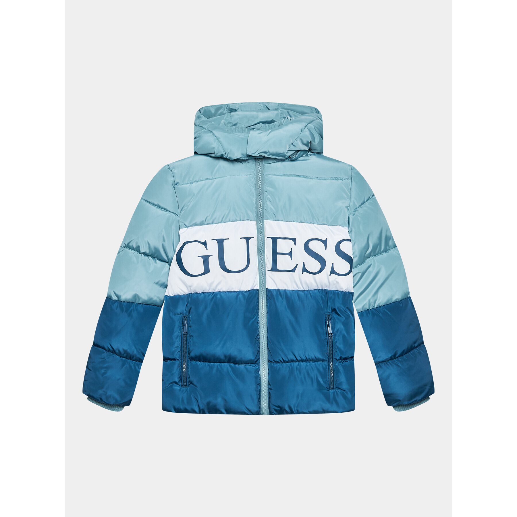 Guess Vatovaná bunda L3BL02 WB240 Modrá Regular Fit - Pepit.sk