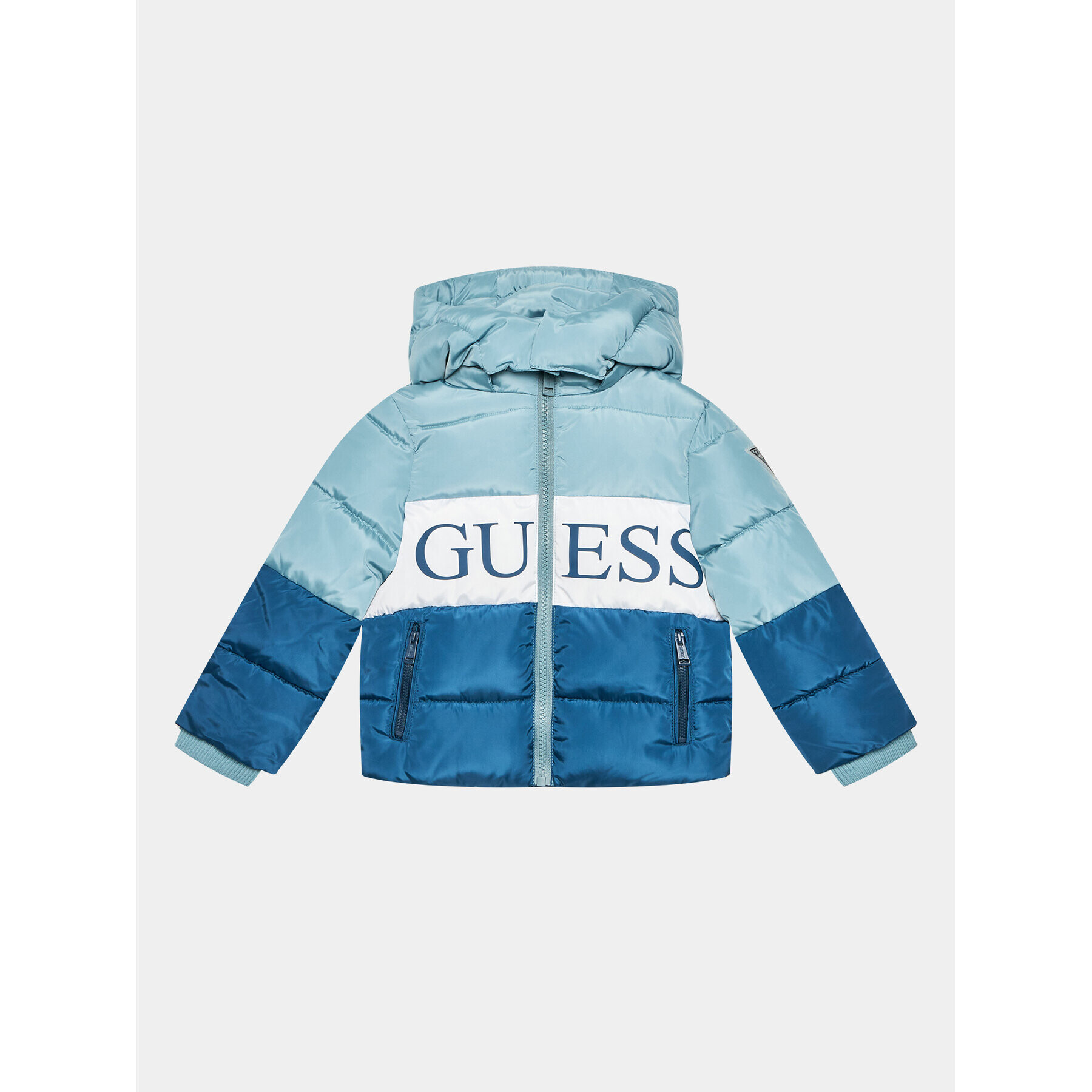 Guess Vatovaná bunda N3BL02 WB240 Modrá Regular Fit - Pepit.sk