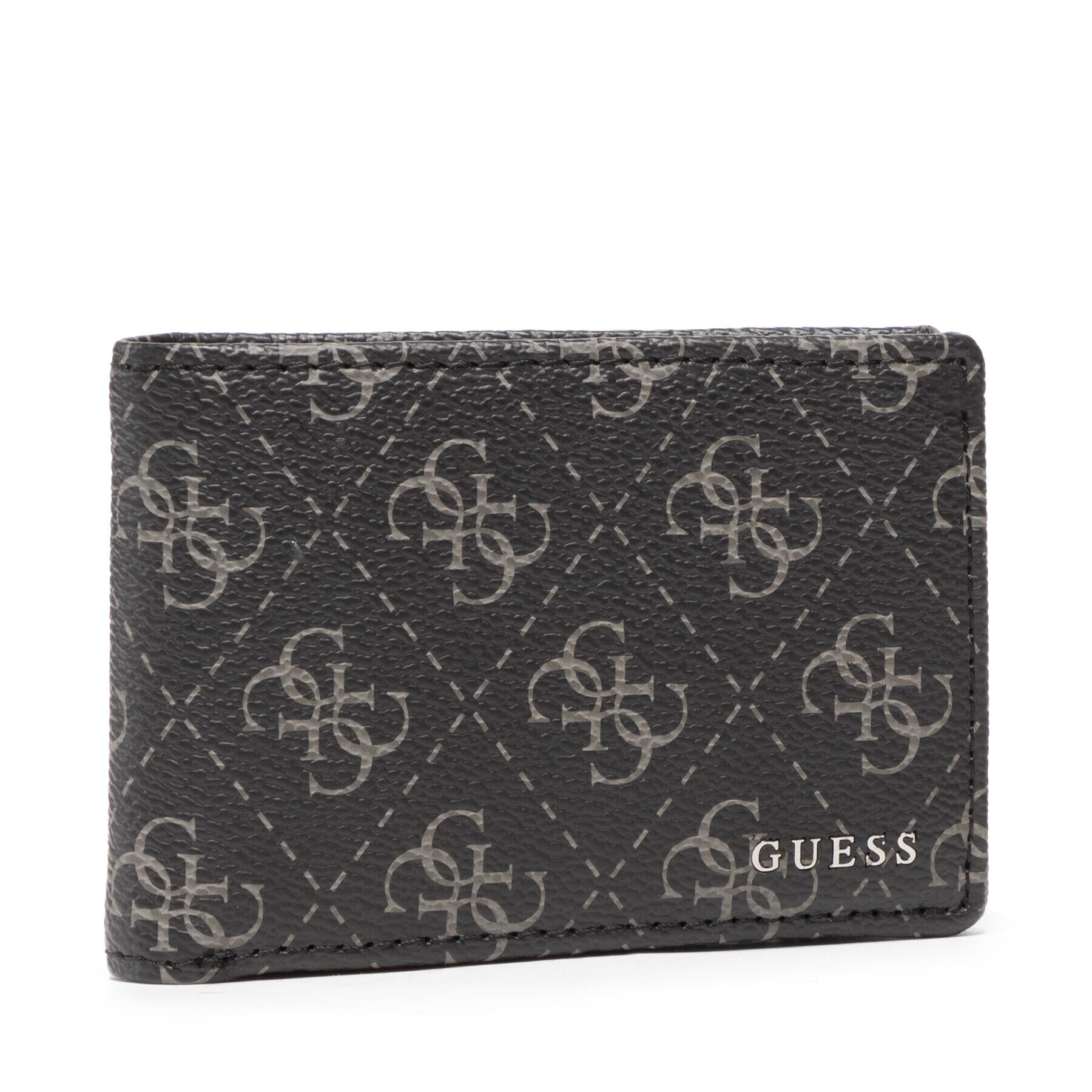 Guess Veľká pánska peňaženka Vezzola 4 Card Case W Coin SMMONO LEA74 Čierna - Pepit.sk