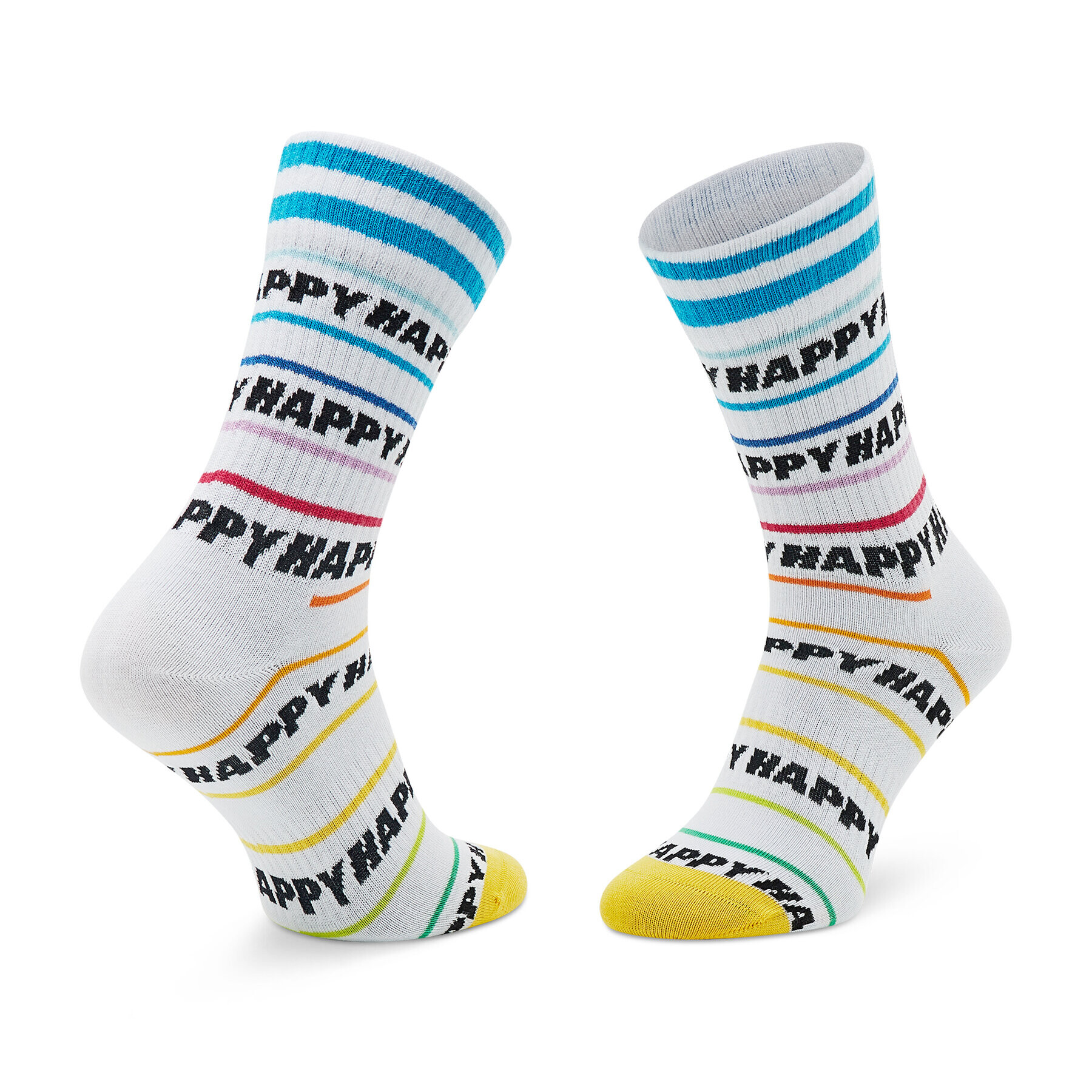 Happy Socks Ponožky Vysoké Unisex ATHAP29-1300 Biela - Pepit.sk