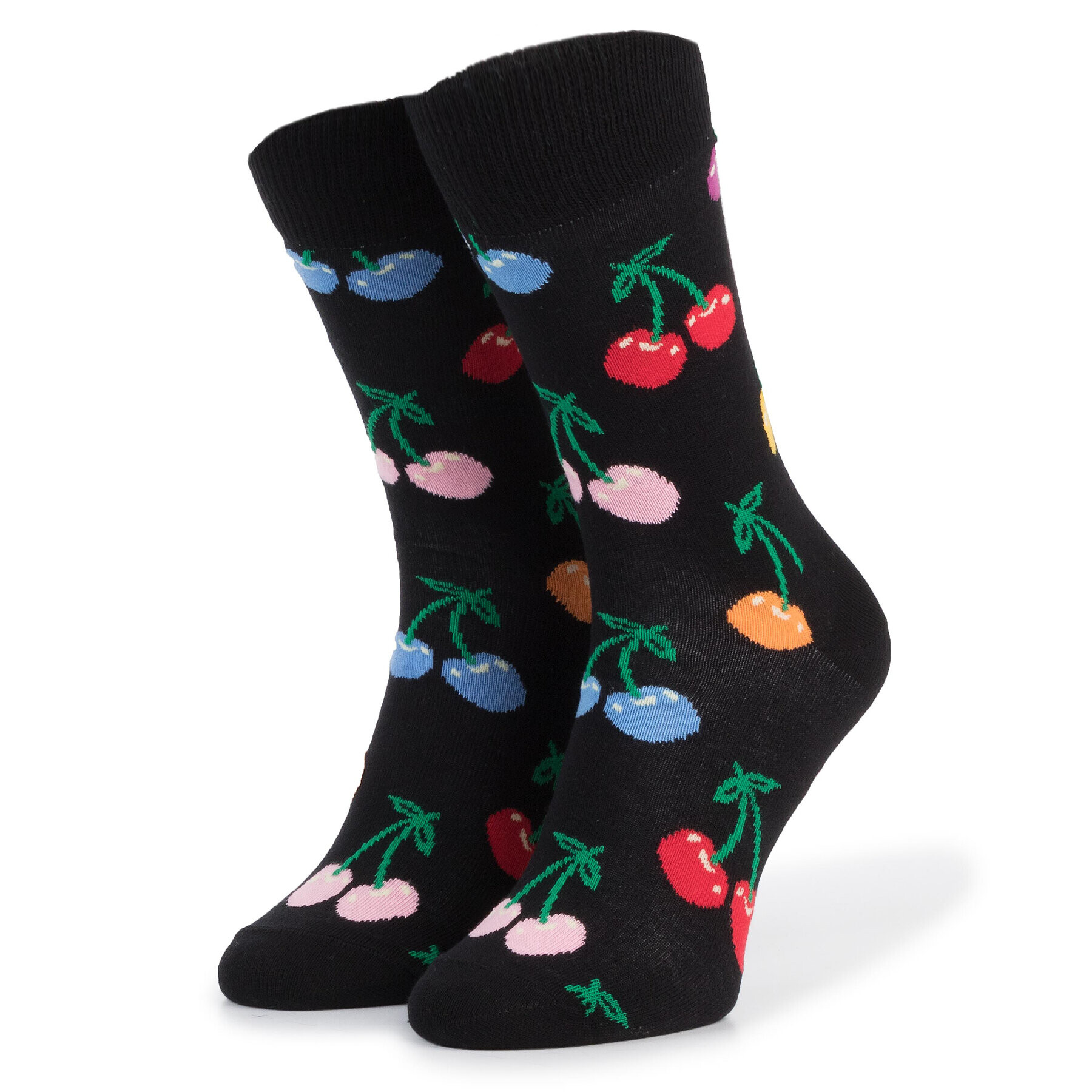 Happy Socks Ponožky Vysoké Unisex CHE01-9002 Čierna - Pepit.sk