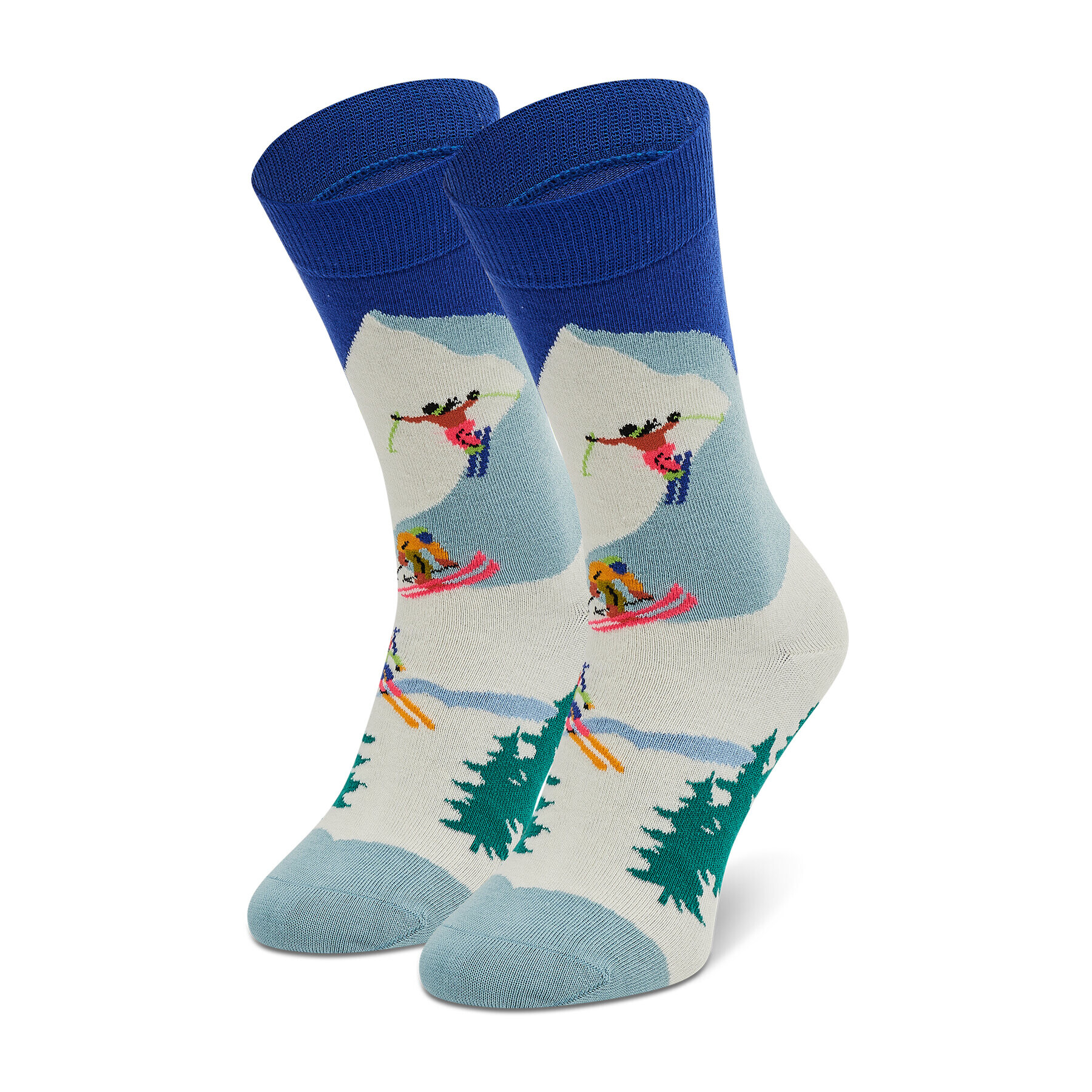 Happy Socks Ponožky Vysoké Unisex DSS01-6300 Biela - Pepit.sk