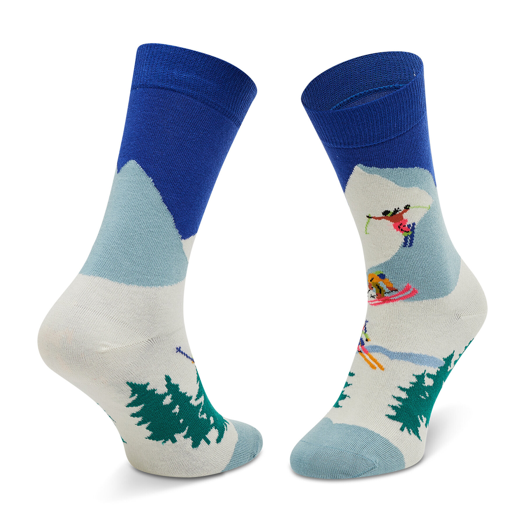 Happy Socks Ponožky Vysoké Unisex DSS01-6300 Biela - Pepit.sk