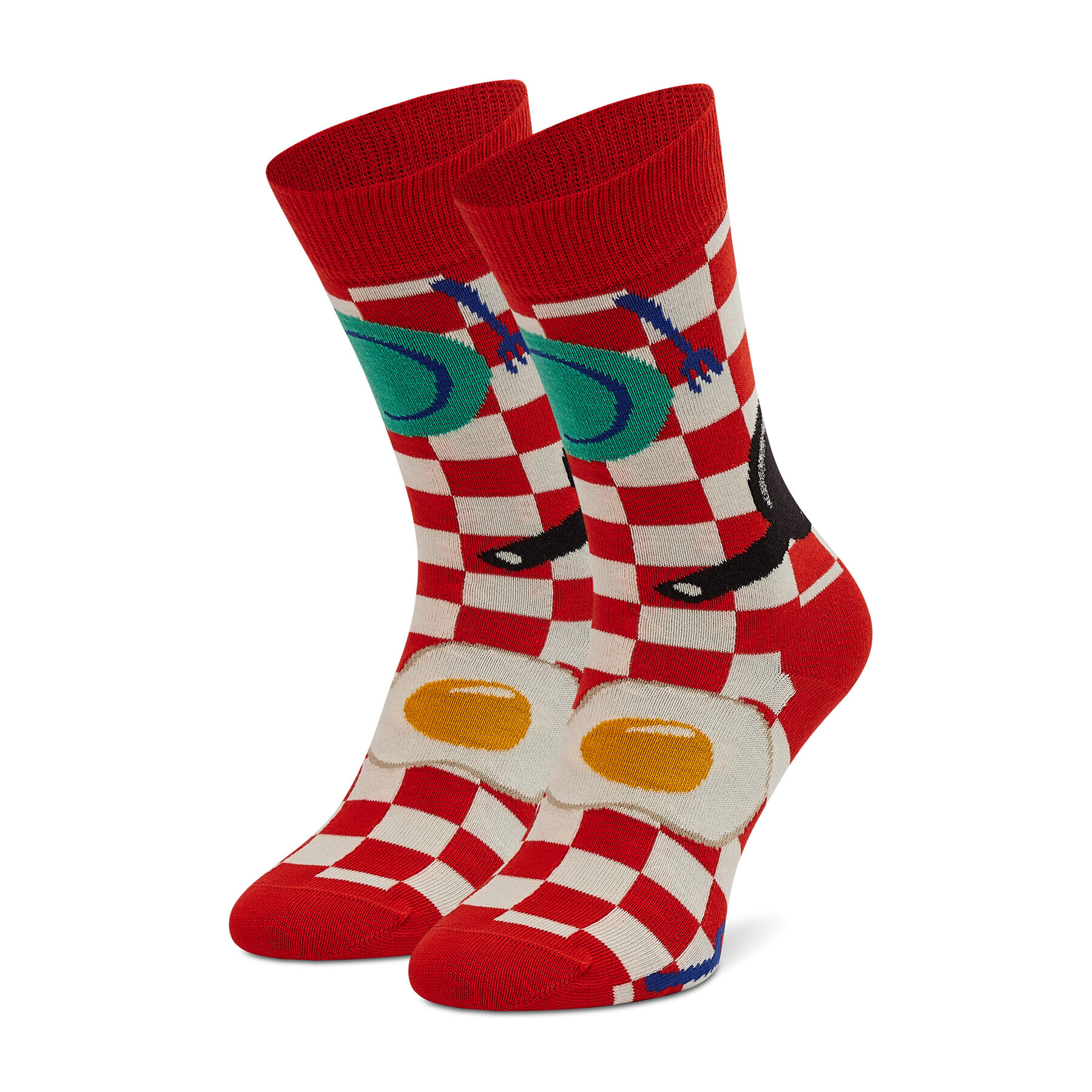 Happy Socks Ponožky Vysoké Unisex EBI01-4300 Červená - Pepit.sk