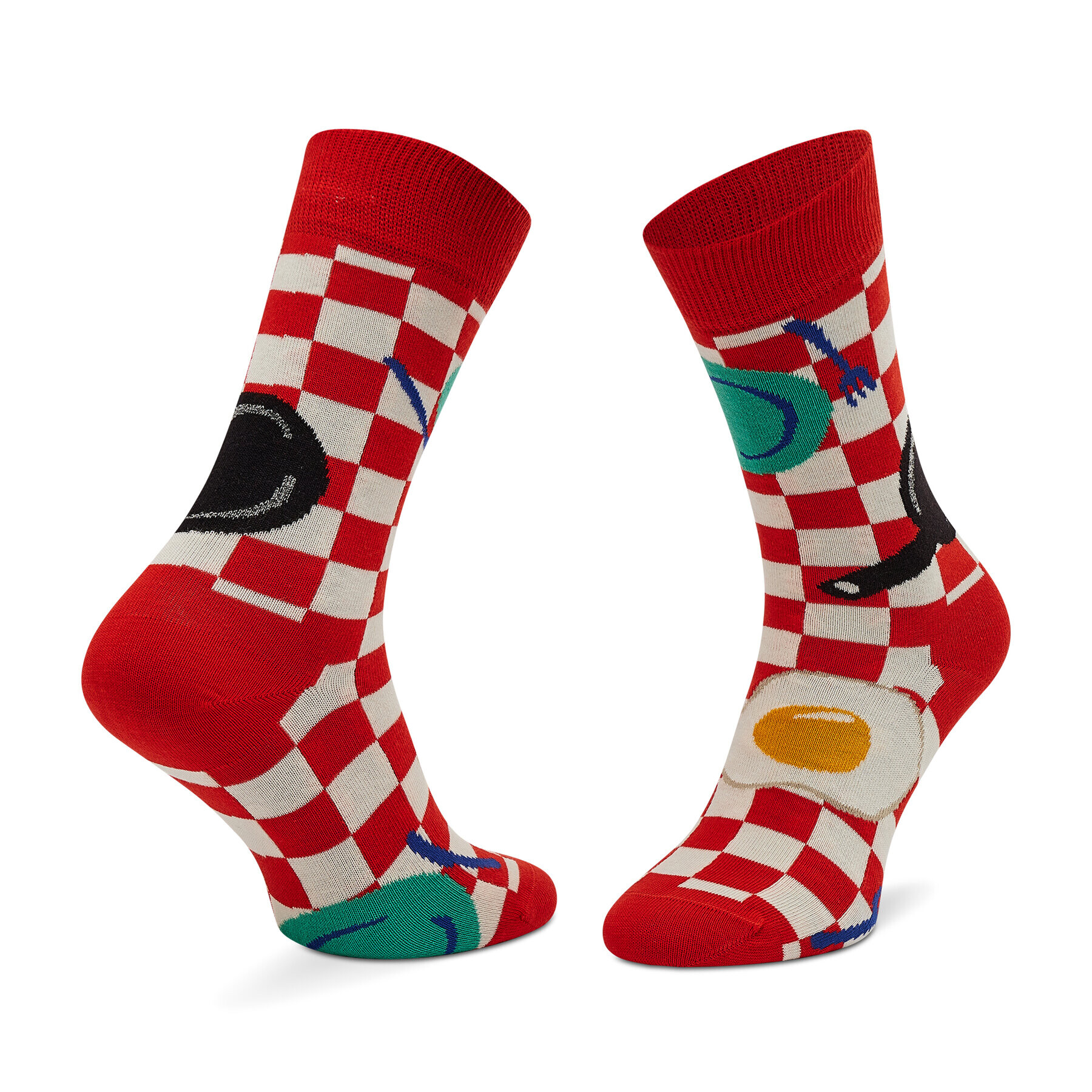 Happy Socks Ponožky Vysoké Unisex EBI01-4300 Červená - Pepit.sk