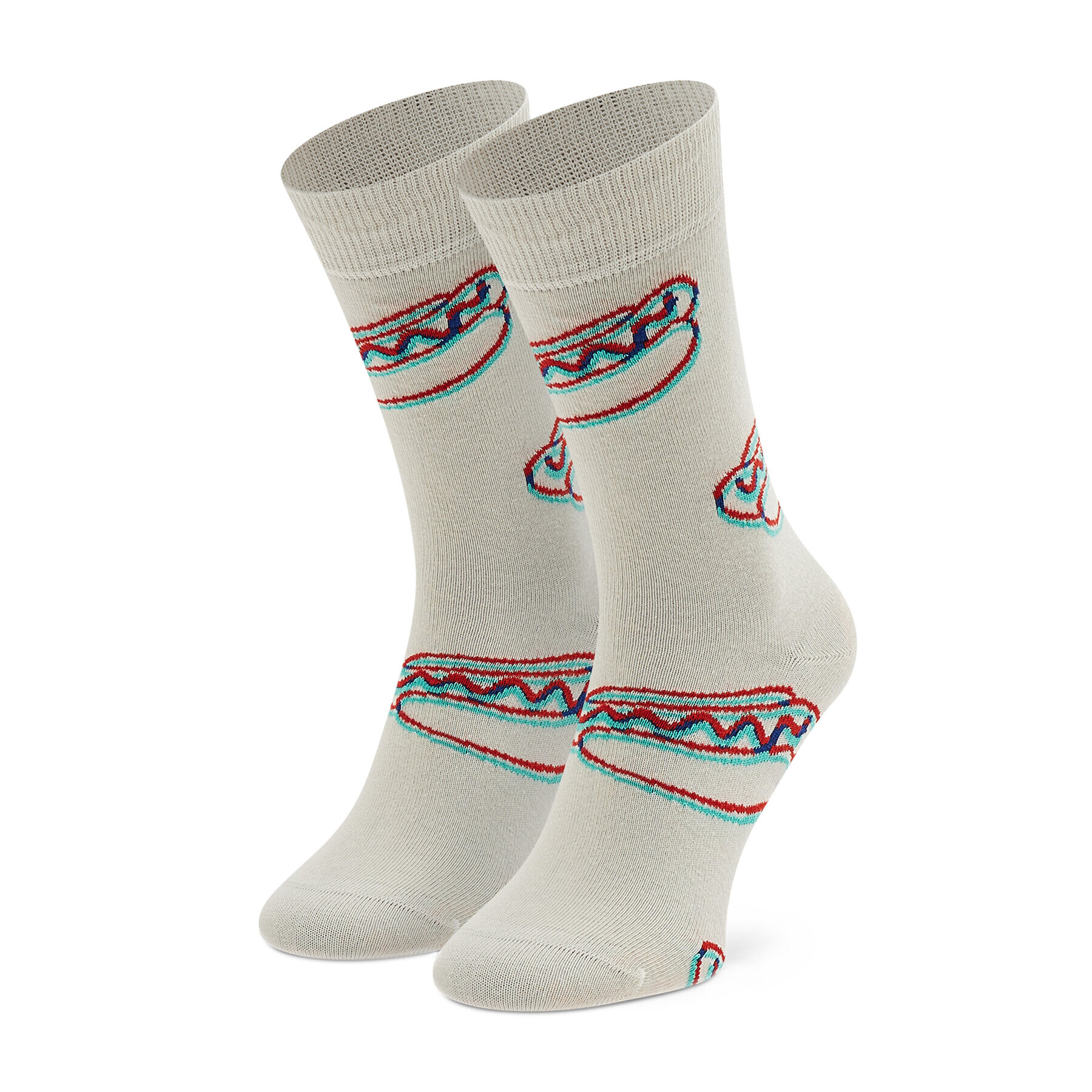 Happy Socks Ponožky Vysoké Unisex HDS01-1300 Béžová - Pepit.sk