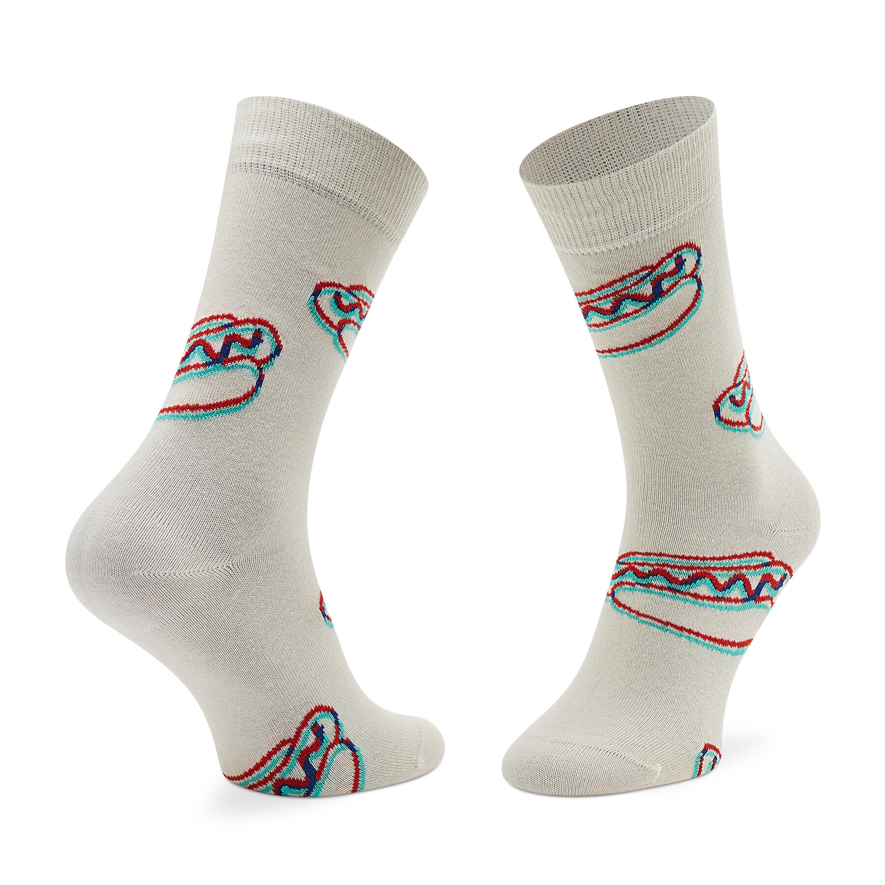 Happy Socks Ponožky Vysoké Unisex HDS01-1300 Béžová - Pepit.sk