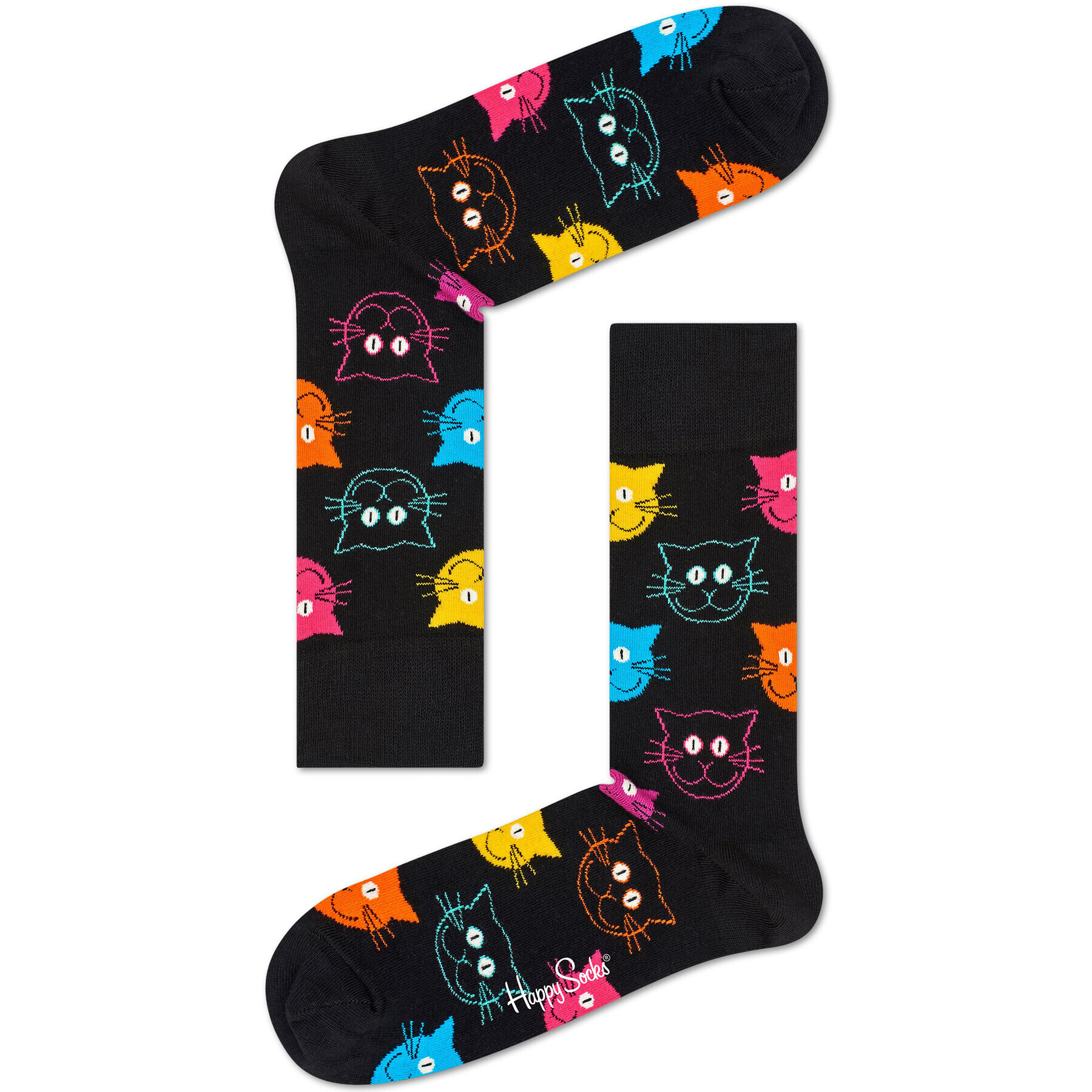 Happy Socks Ponožky Vysoké Unisex MJA01-9050 Čierna - Pepit.sk