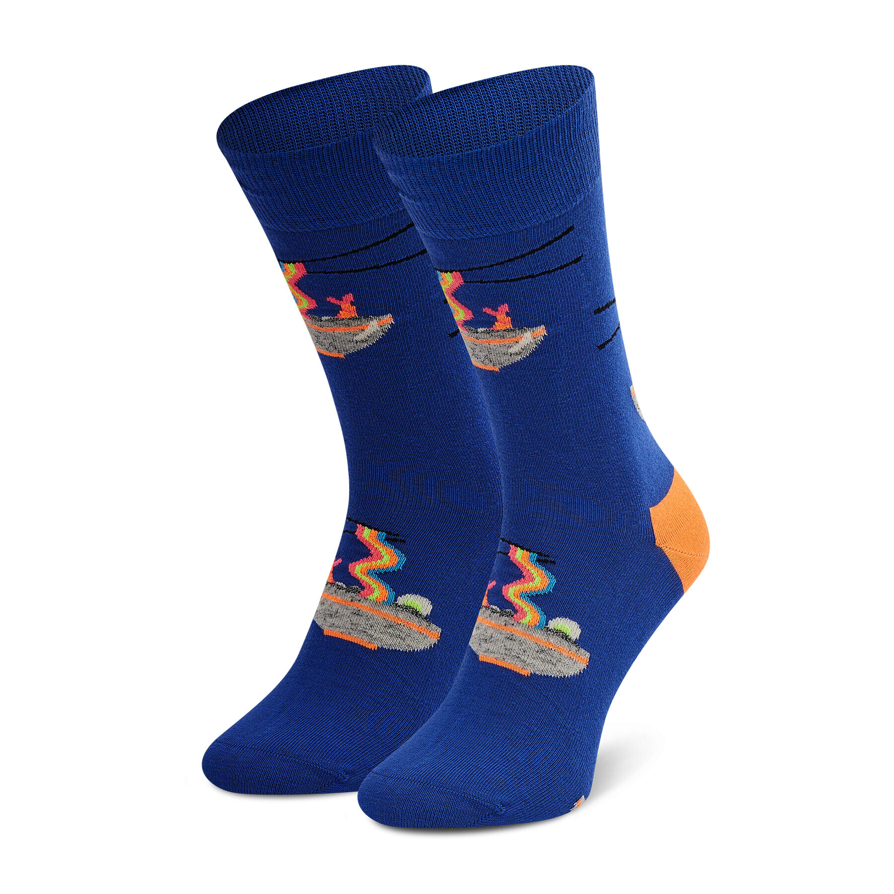 Happy Socks Ponožky Vysoké Unisex RAM01-6300 Modrá - Pepit.sk